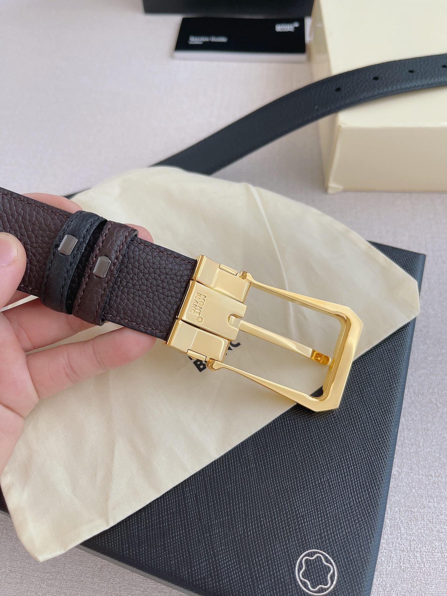 Montblanc Leather Belt 35mm