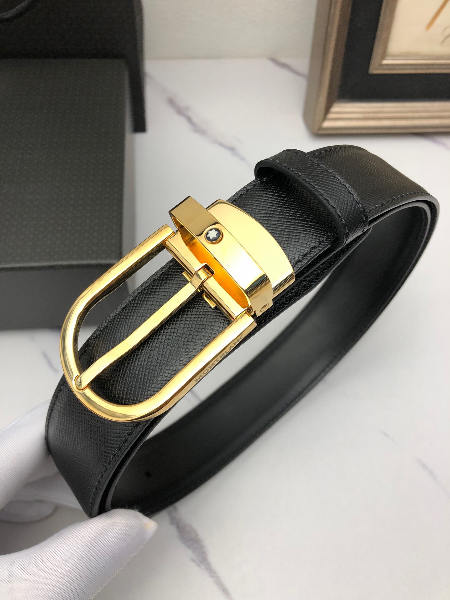 Montblanc Basic Belt Top Grain Leather