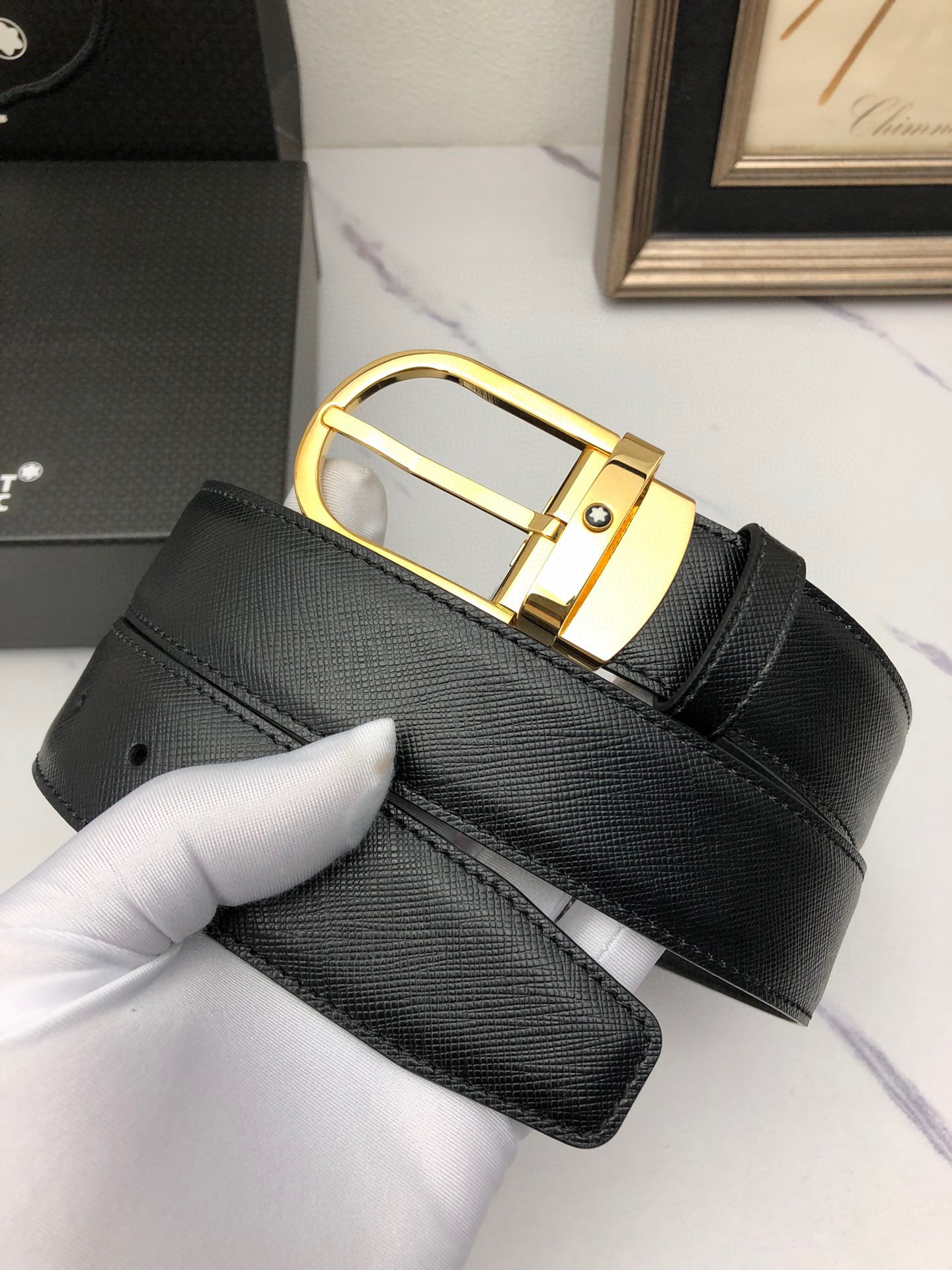 Montblanc Basic Belt Top Grain Leather