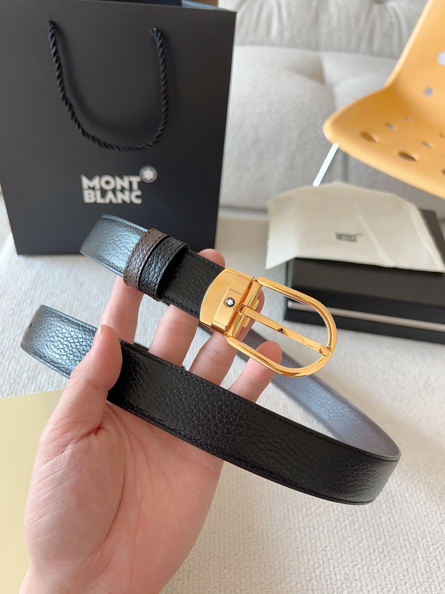 Montblanc Leather Belt 30mm