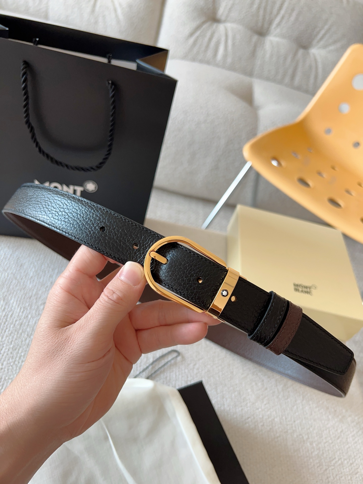 Montblanc Leather Belt 30mm