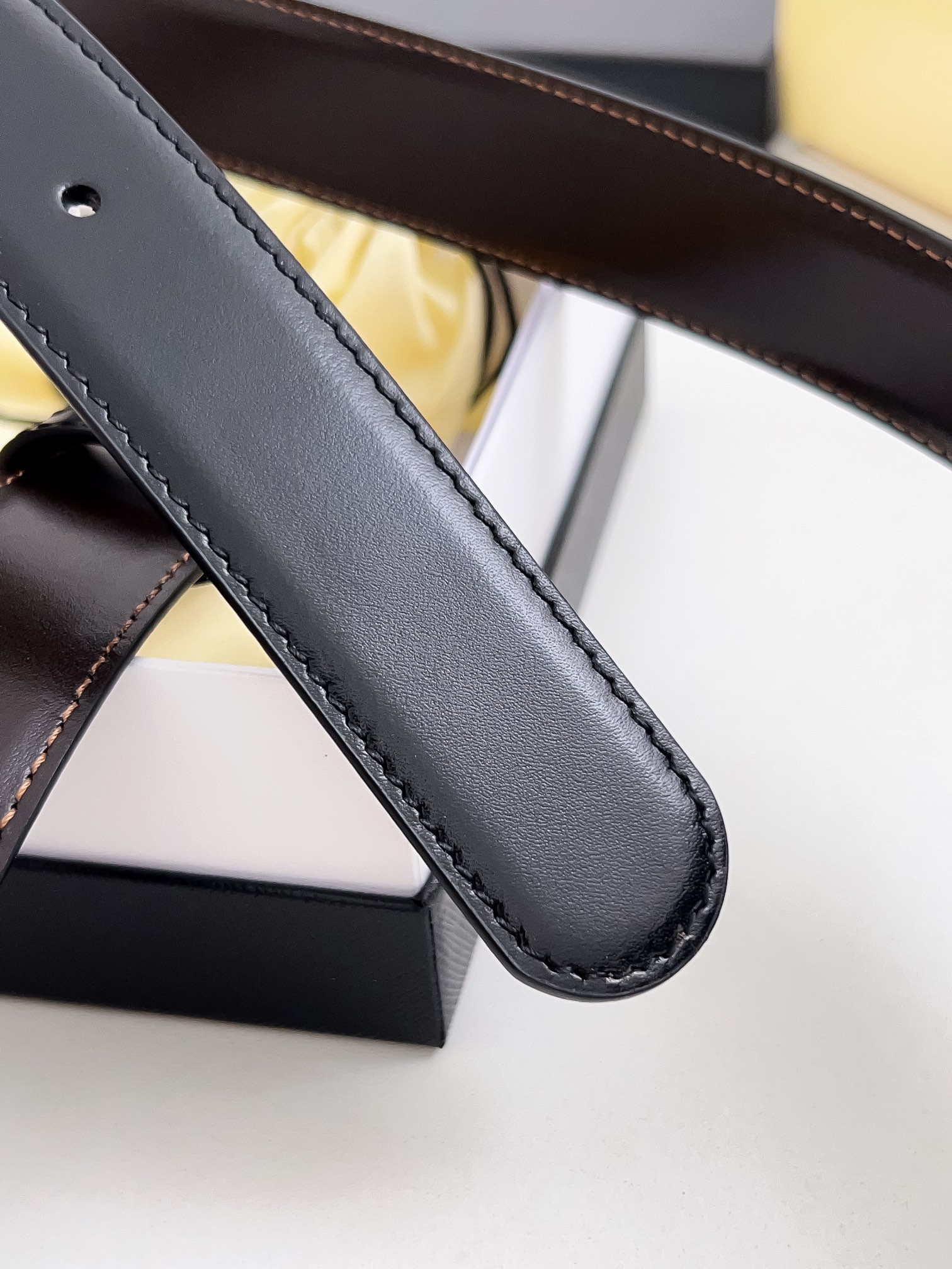 Montblanc Male Pin Buckle Belt Cow Leather M