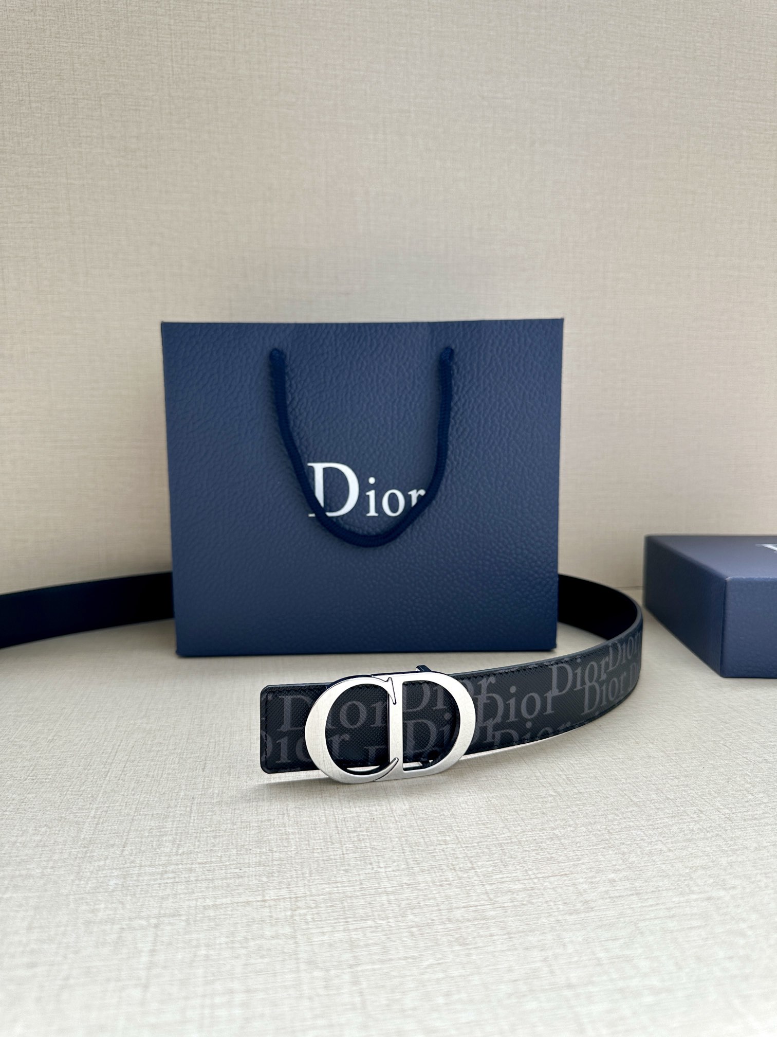 Dior Basic Belt Cow Leather Black L