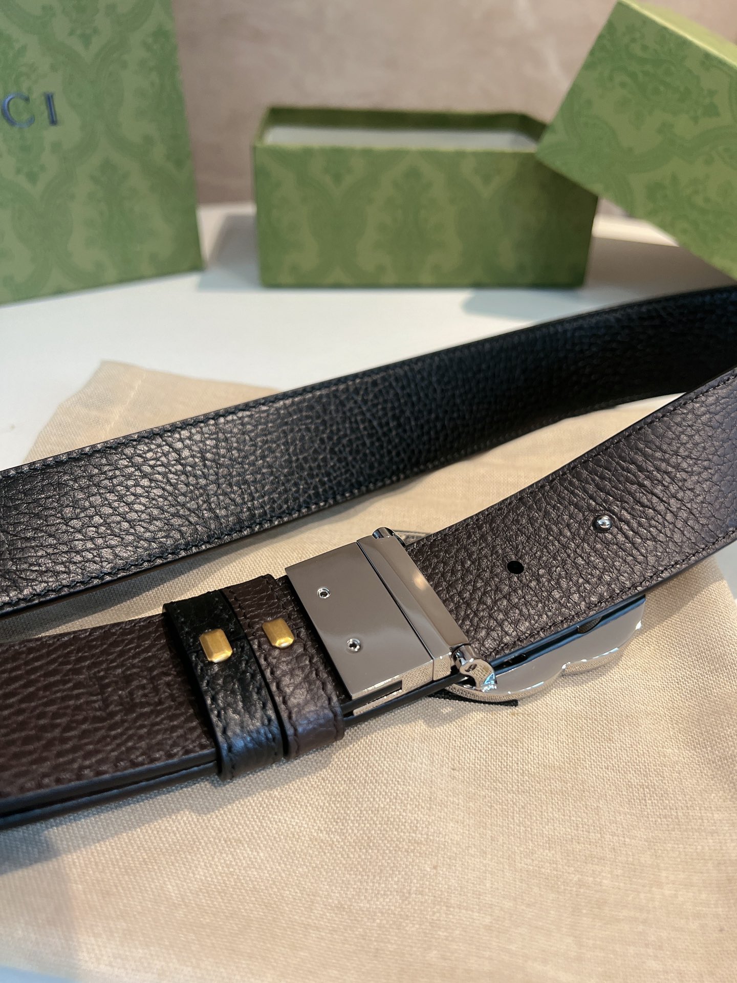 Gucci Male Basic Belt Cow Leather 40mm