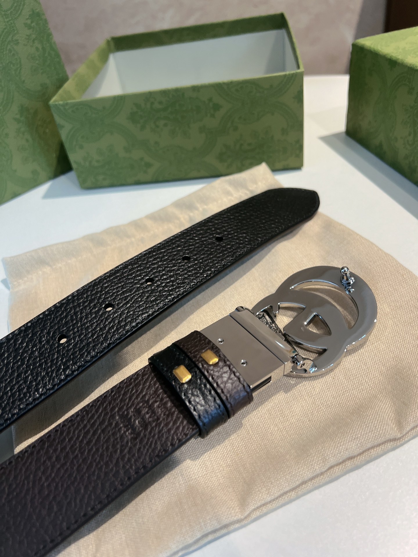 Gucci Male Basic Belt Cow Leather 40mm