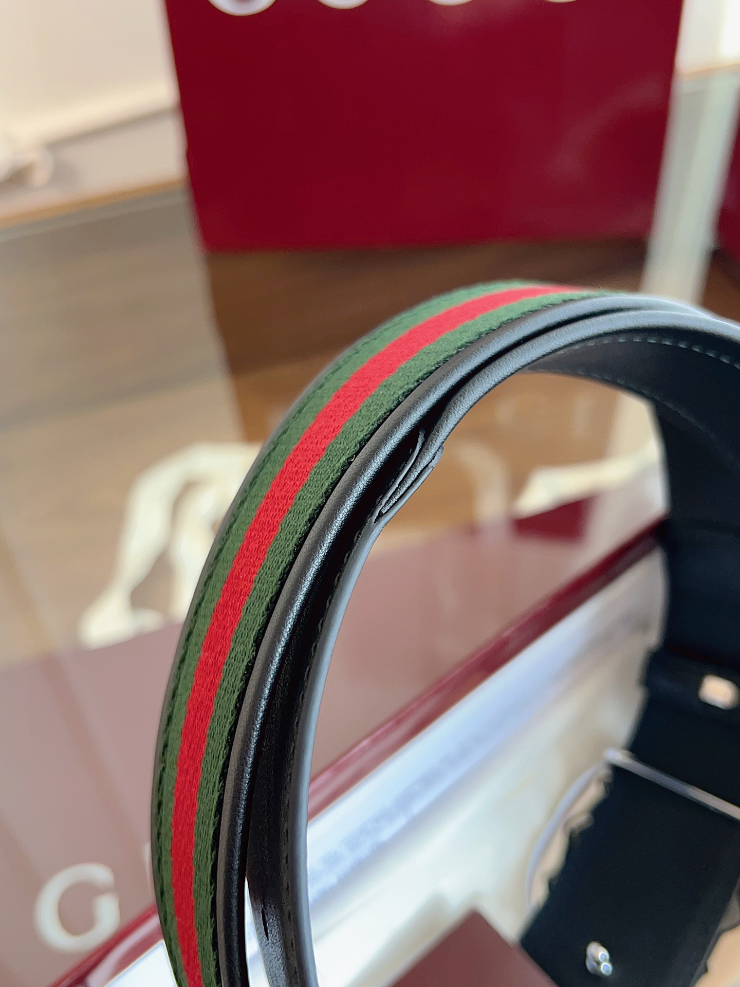 Gucci Male Basic Belt Canvas Black M