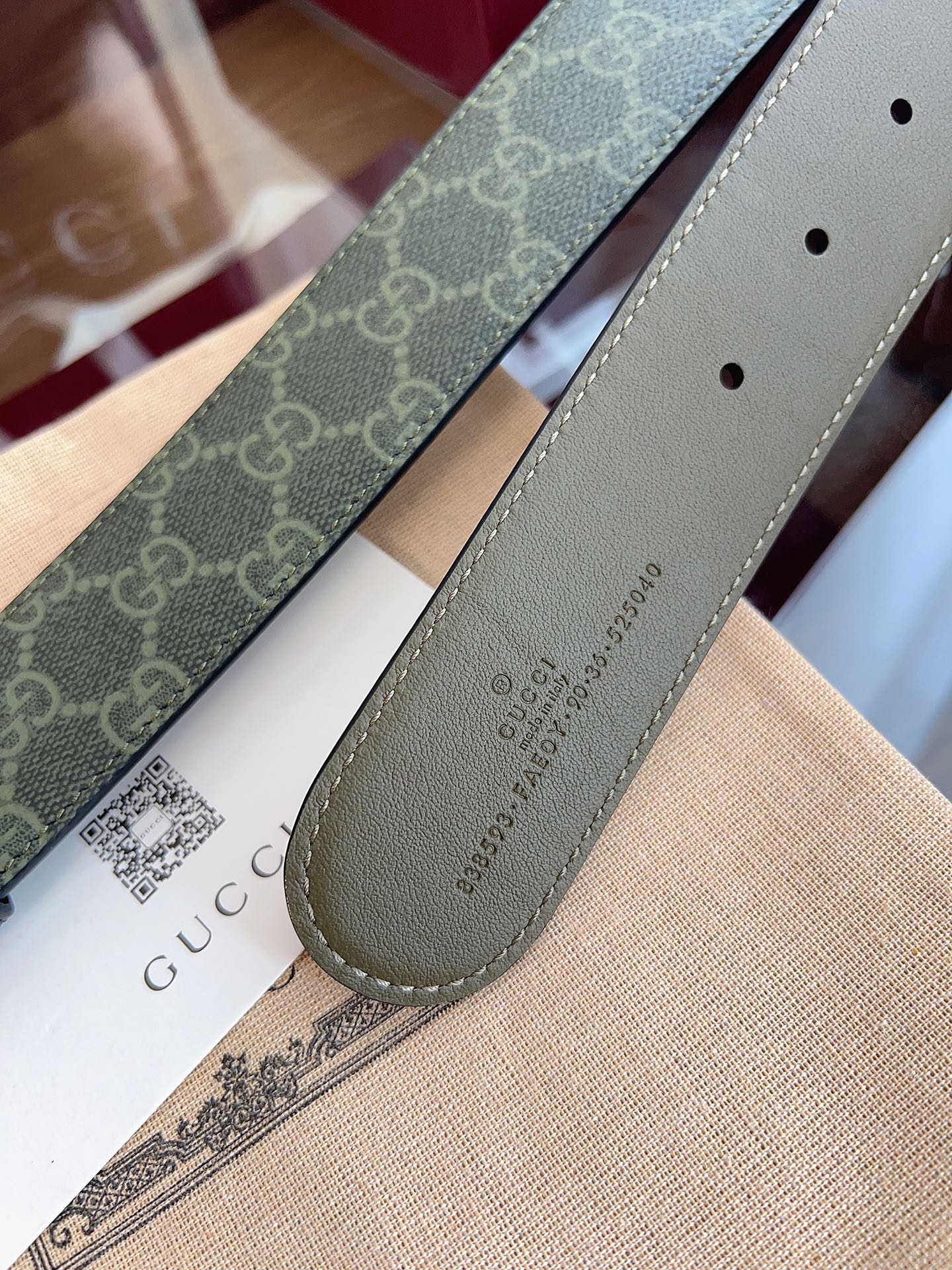 Gucci Male Basic Belt Green M