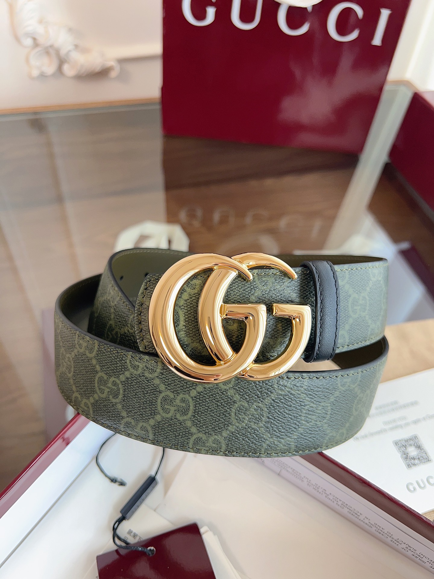 Gucci Male Basic Belt Green M