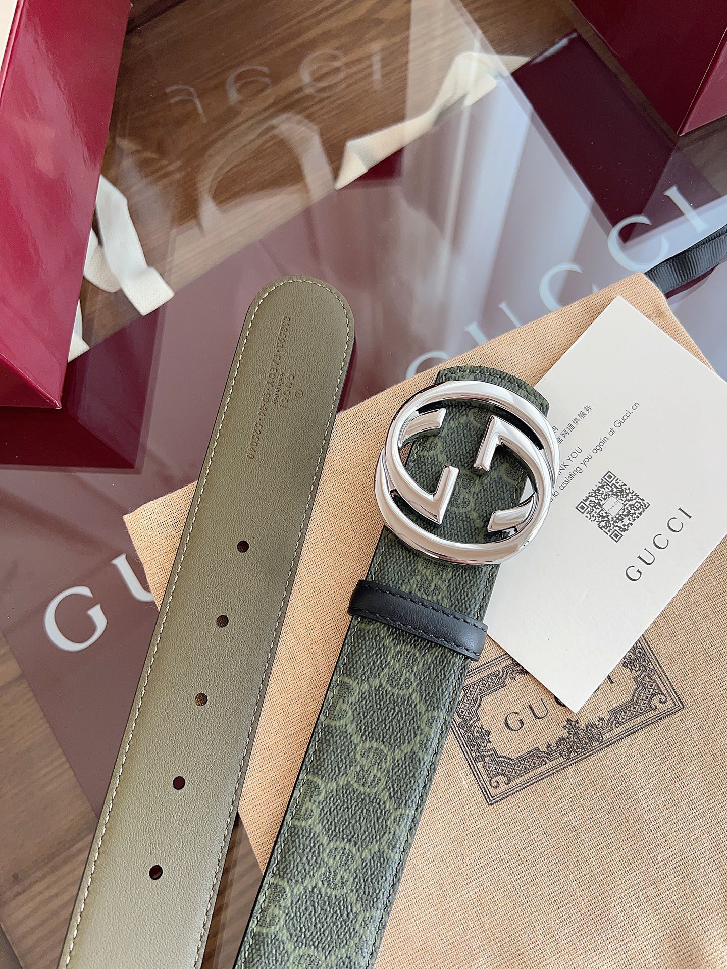 Gucci Male Basic Belt Green M