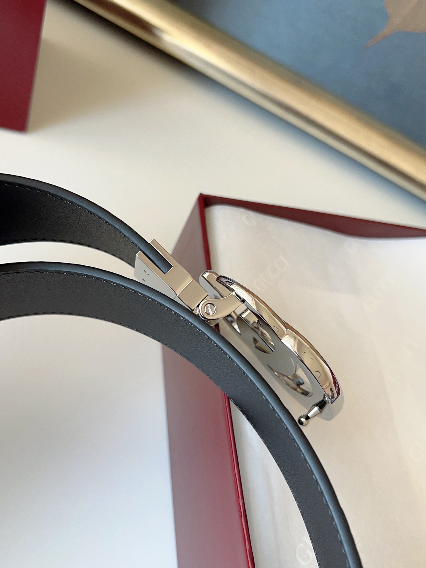 Gucci Basic Belt Cow Leather Black