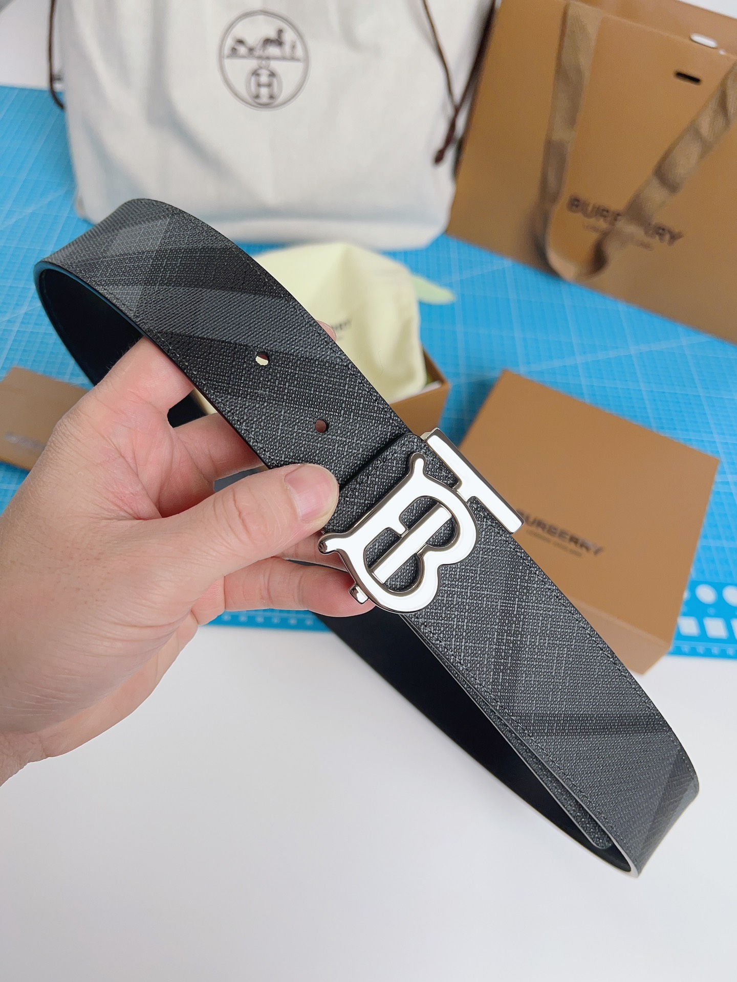 Burberry Male Basic Belt Cow Leather Black