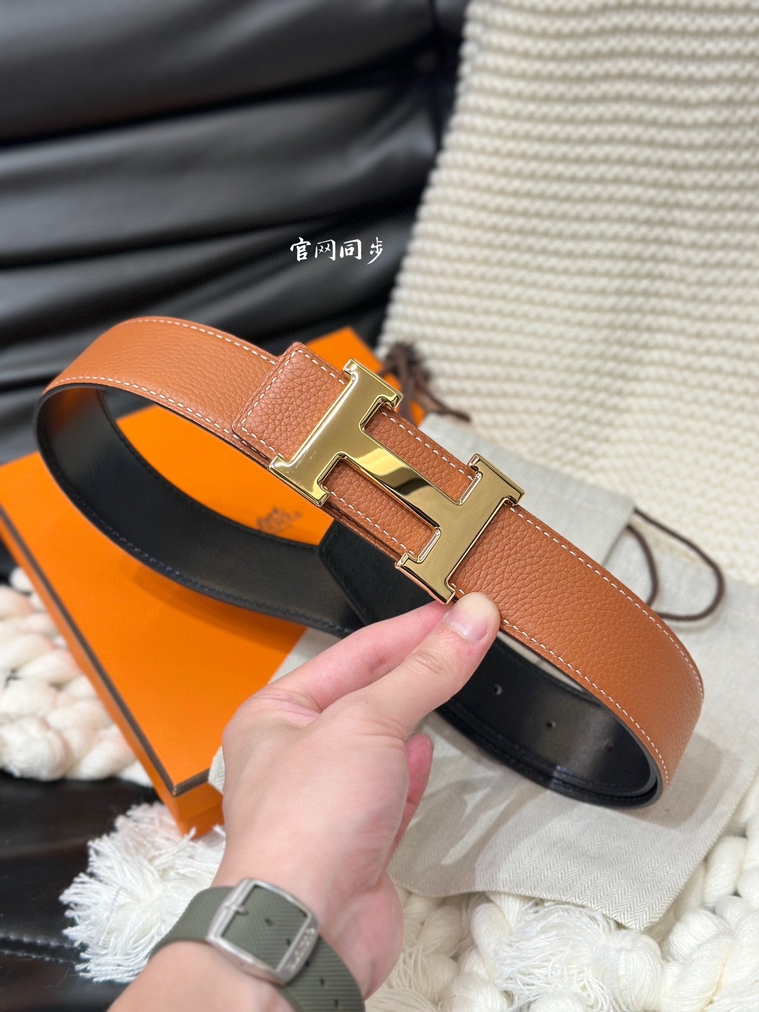 Hermès Basic Belt Cow Leather 38mm-s-m-l