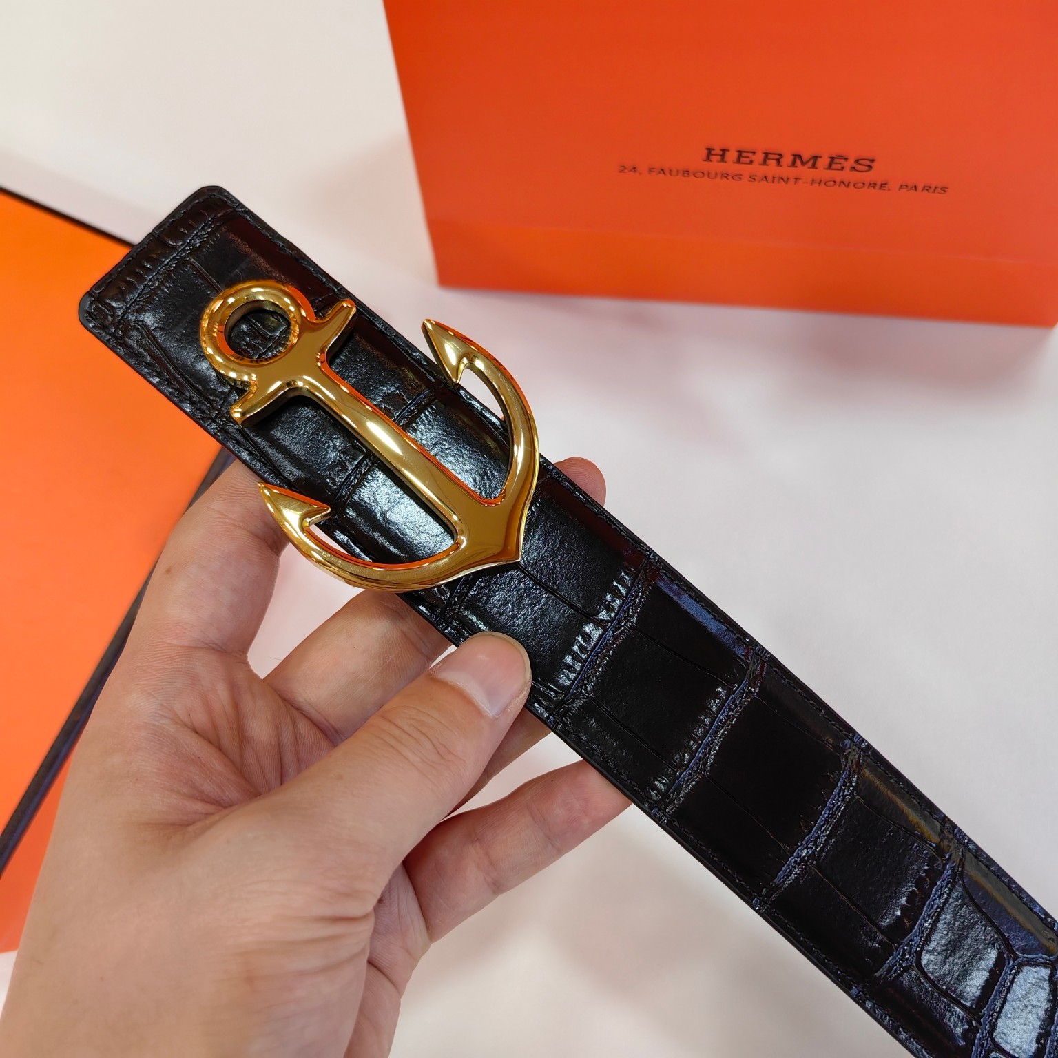 Hermès Male Basic Belt Cow Leather 38mm