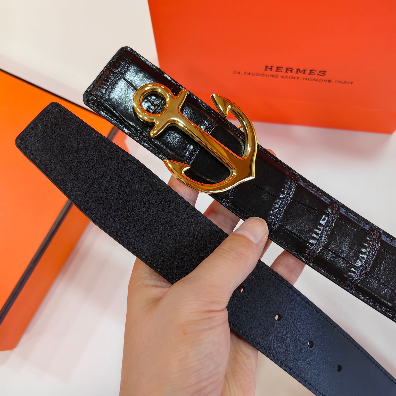 Hermès Male Basic Belt Cow Leather 38mm