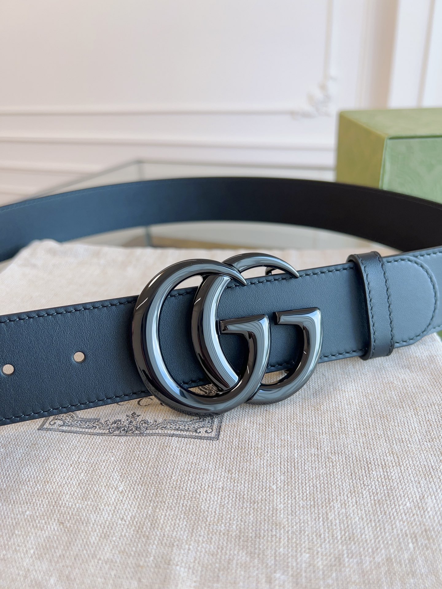Gucci Basic Belt Cow Leather Black