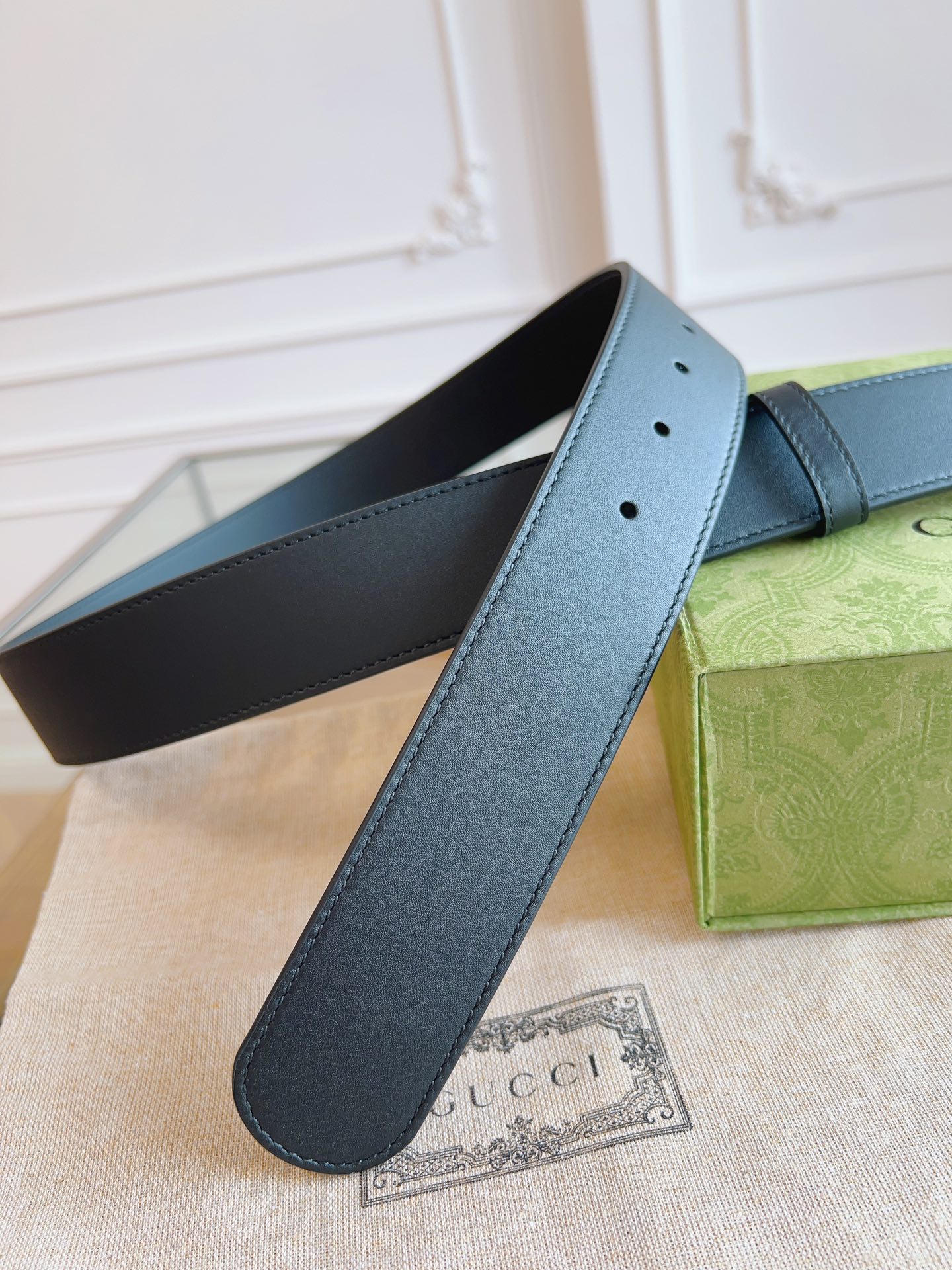 Gucci Basic Belt Cow Leather Black