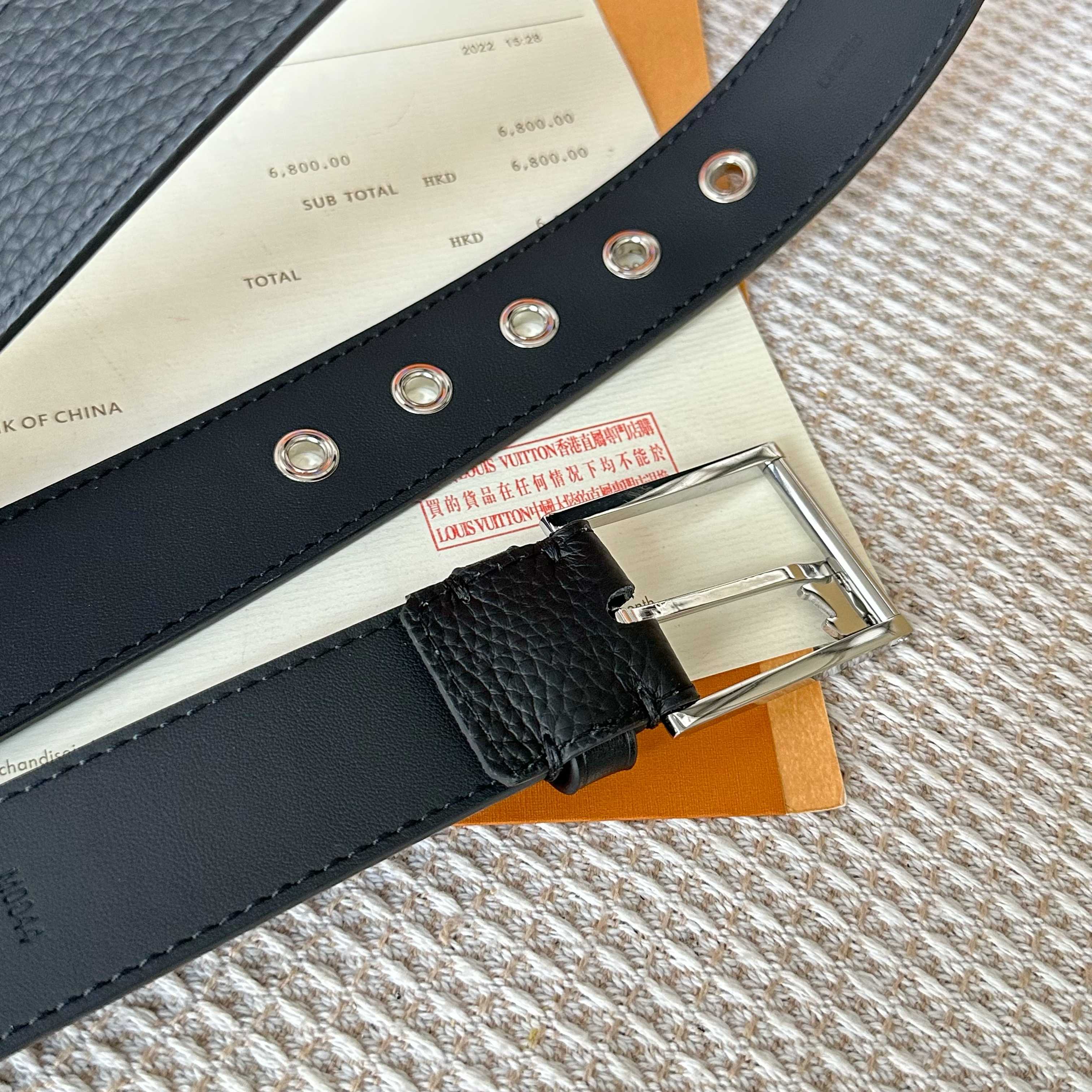 Louis Vuitton Male Basic Belt Cow Leather S-l