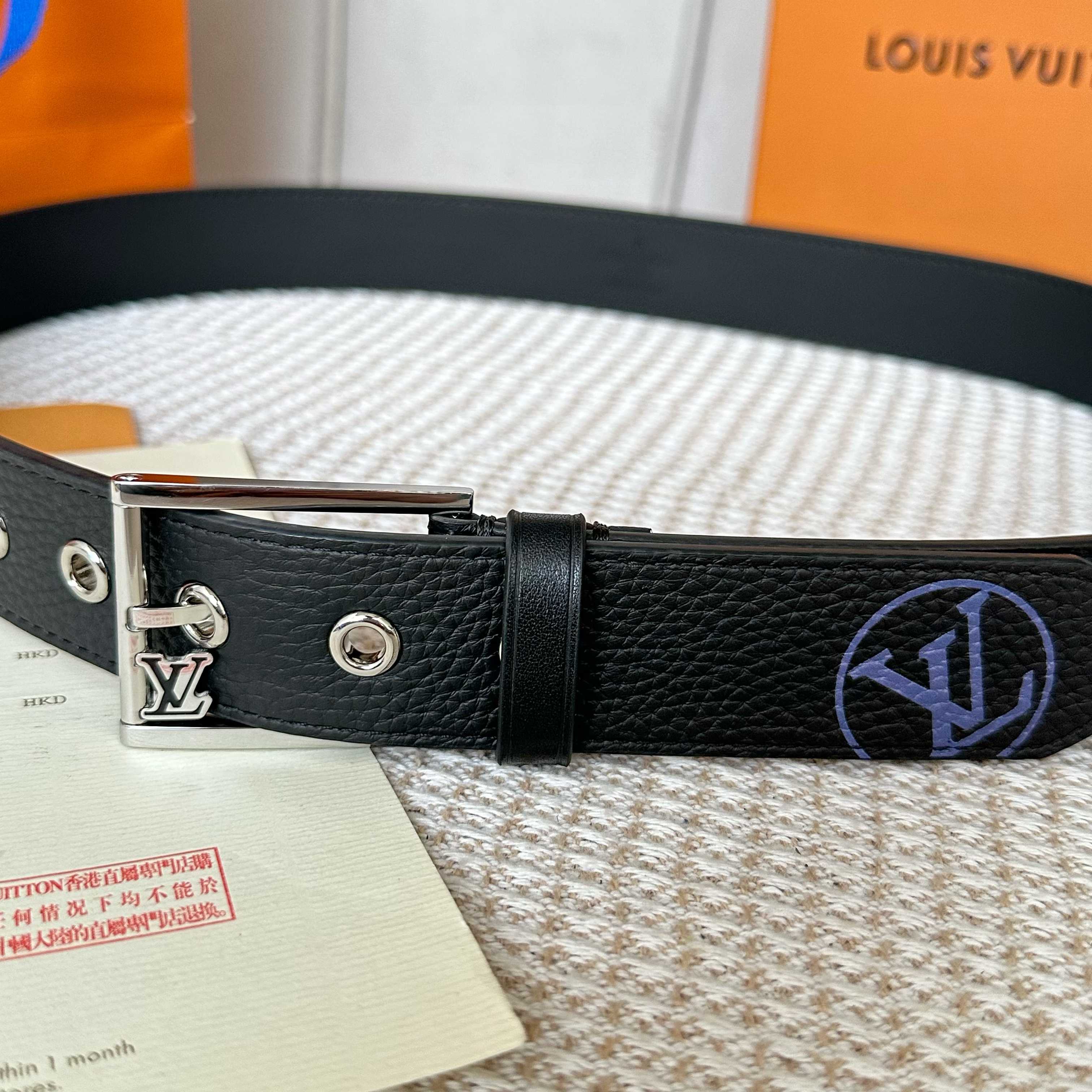 Louis Vuitton Male Basic Belt Cow Leather S-l