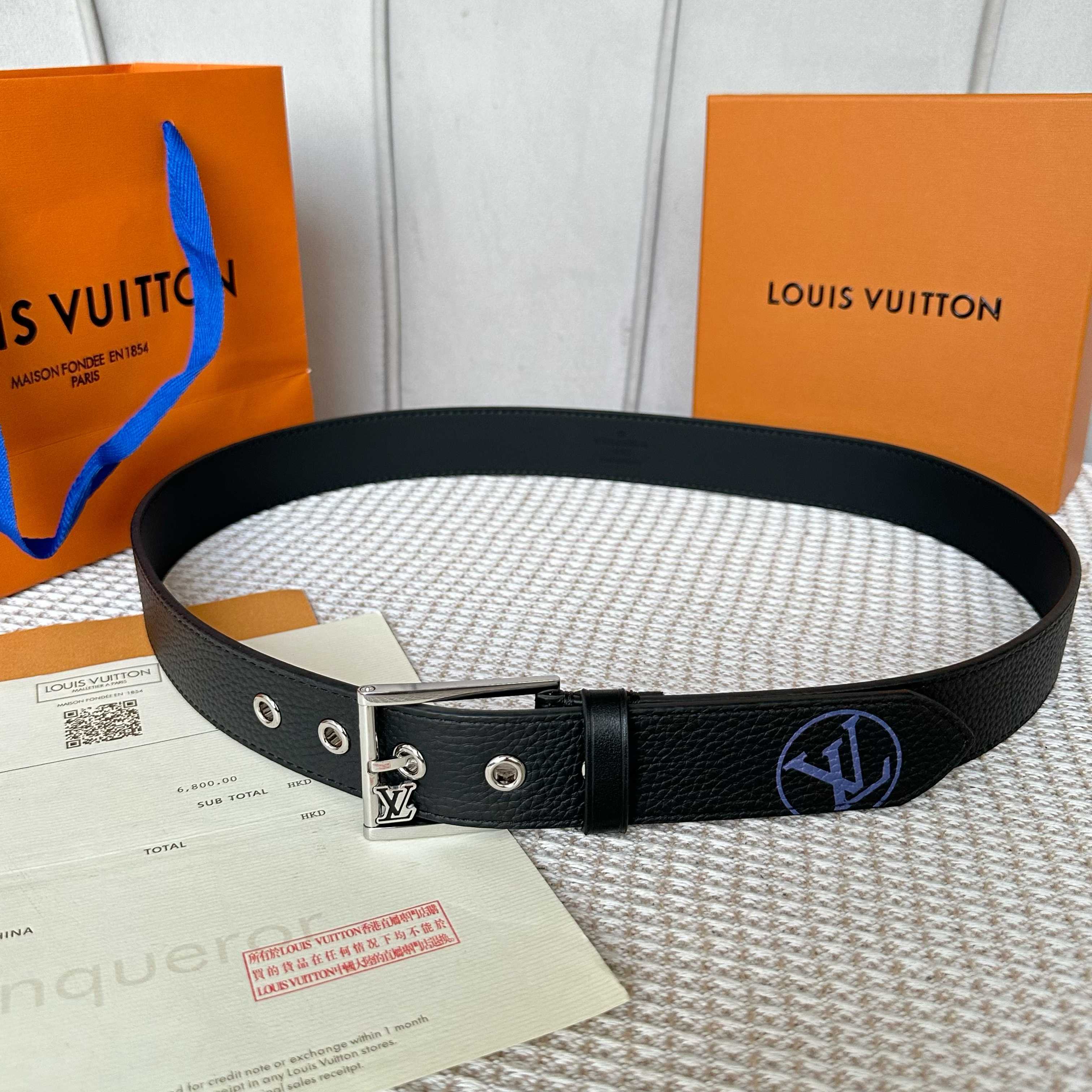 Louis Vuitton Male Basic Belt Cow Leather S-l