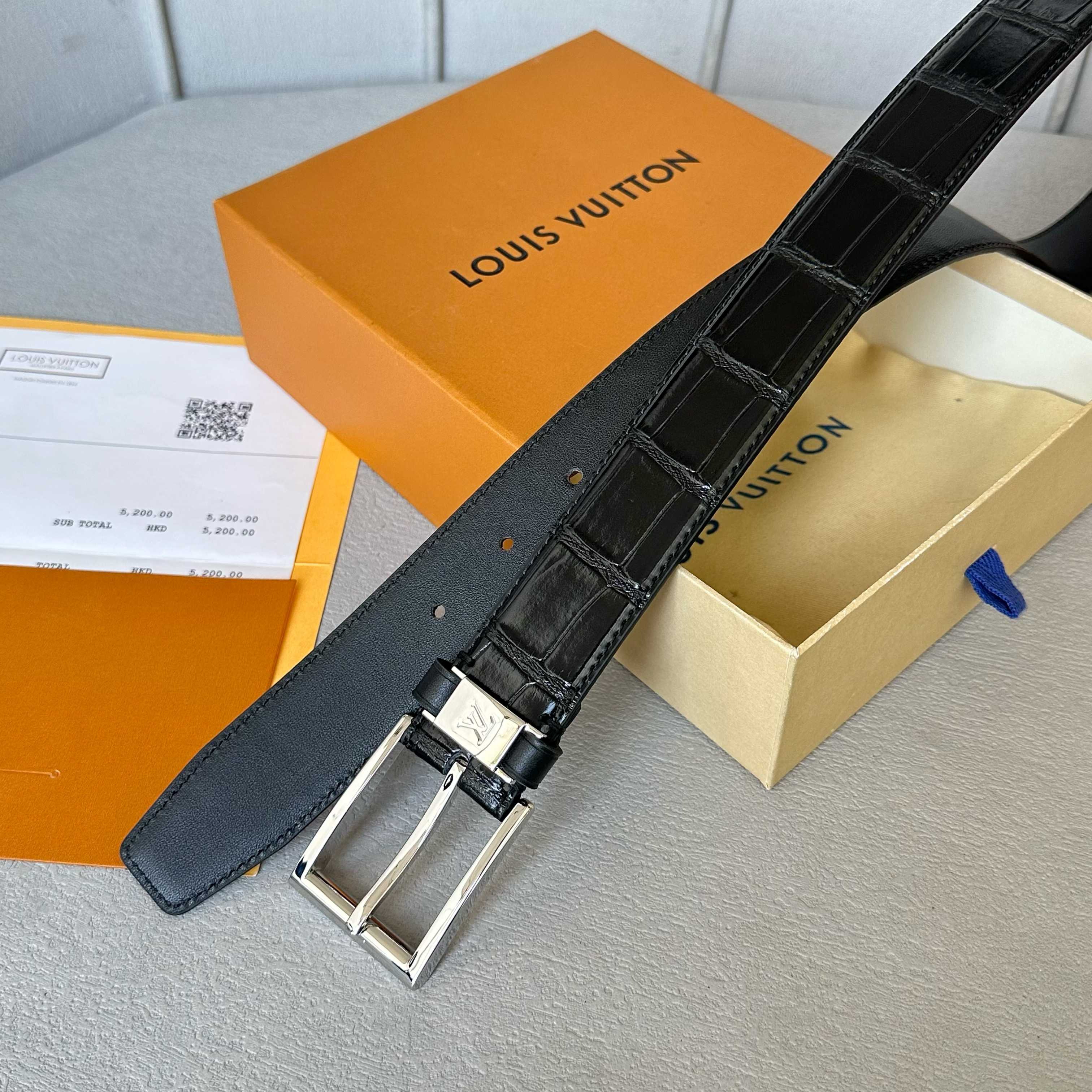 Louis Vuitton Male Basic Belt Cow Leather S-l