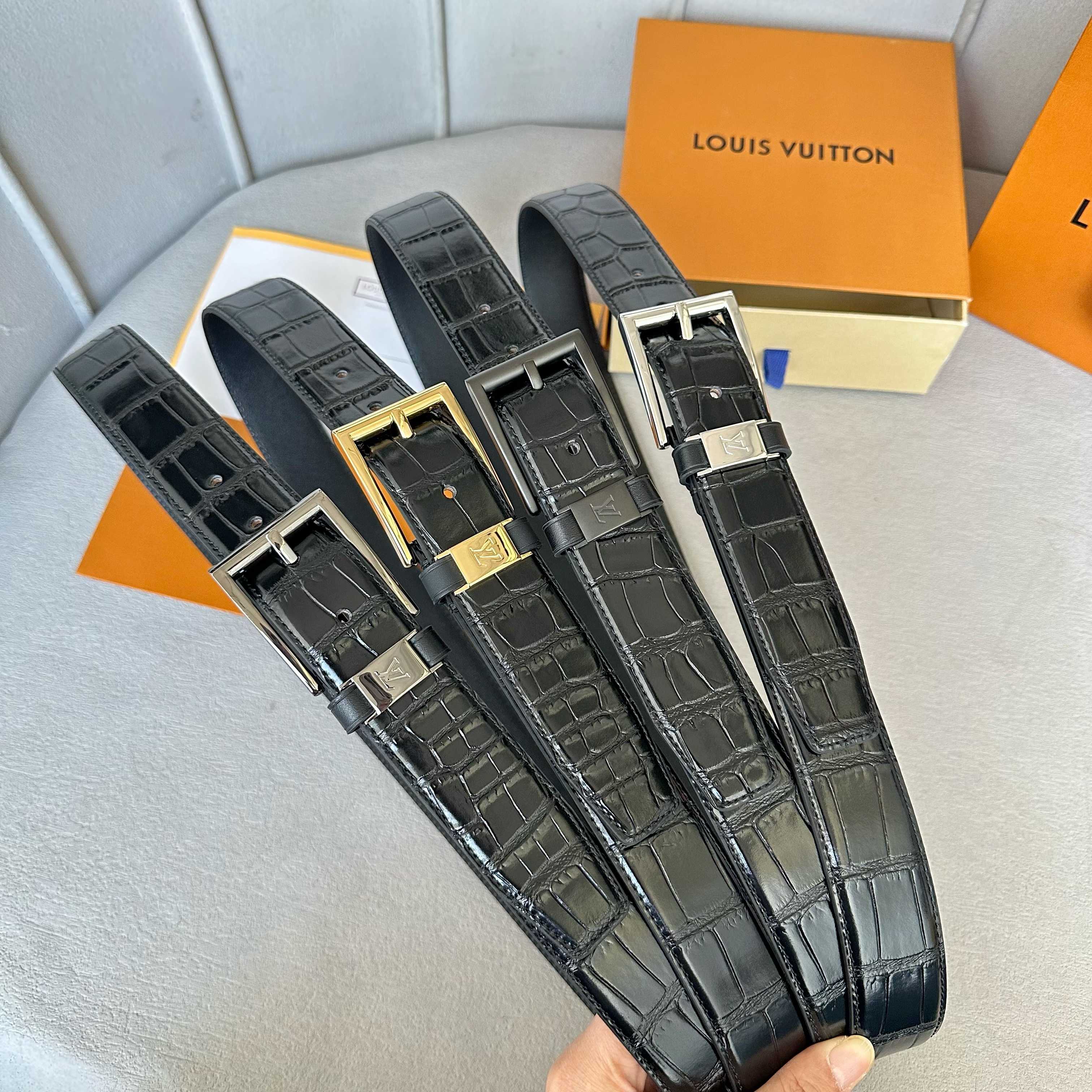 Louis Vuitton Male Basic Belt Cow Leather S-l