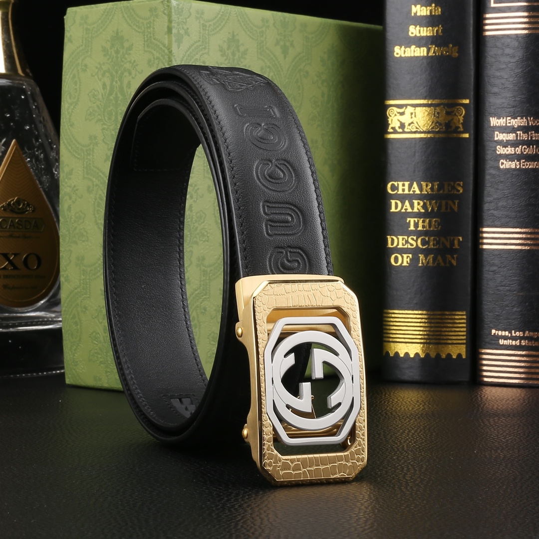 Gucci Basic Belt Cow Leather M