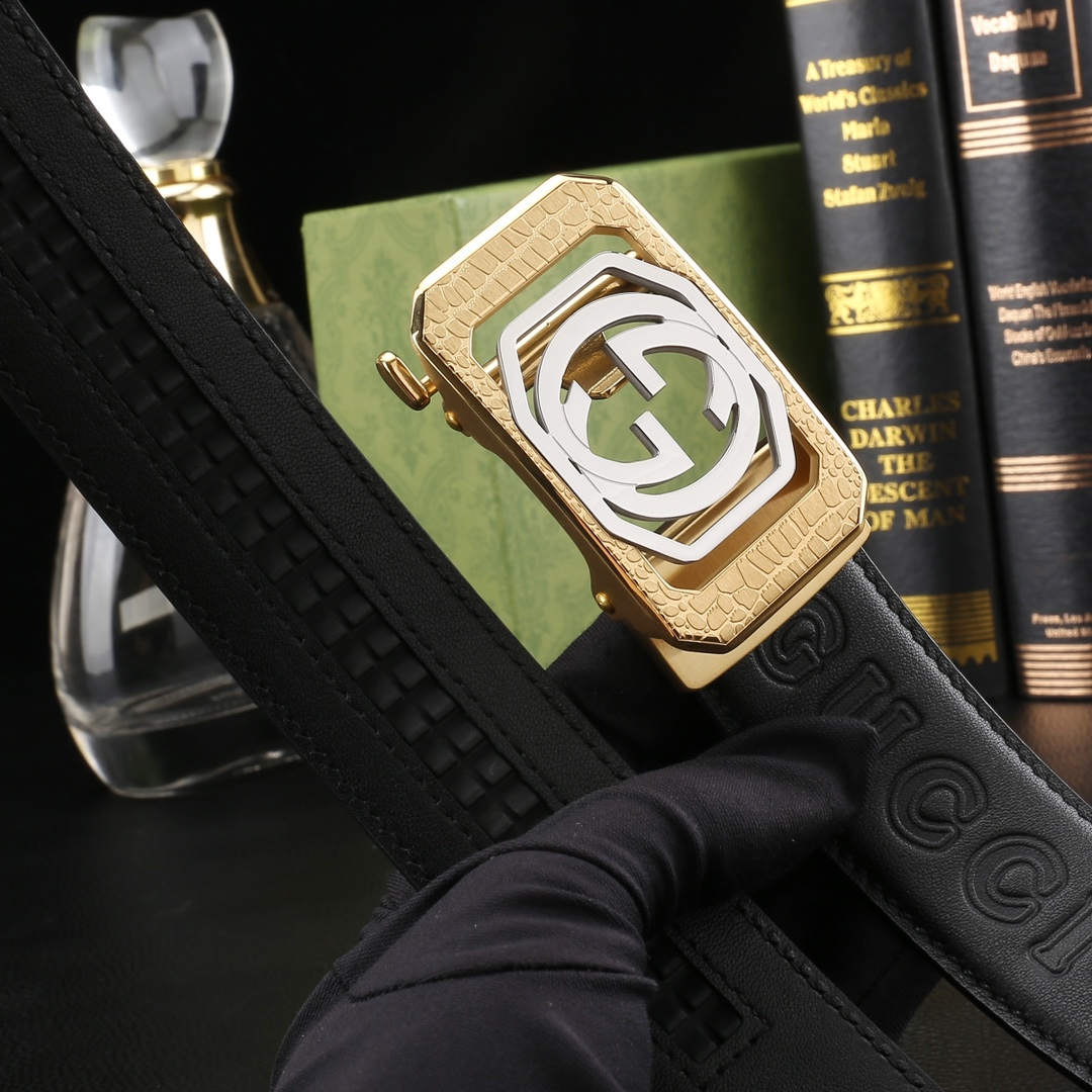 Gucci Basic Belt Cow Leather M