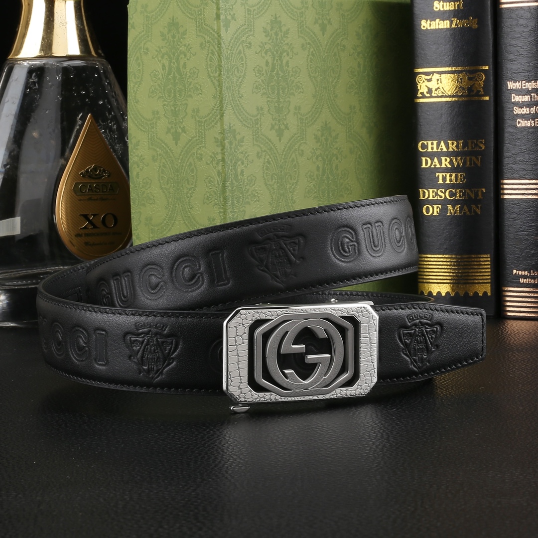 Gucci Basic Belt Cow Leather M