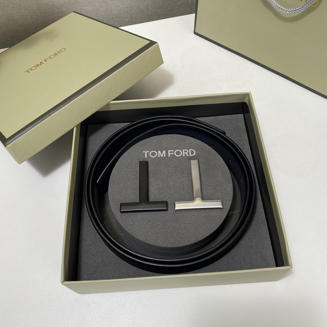 Tom Ford Leather Belt Top Grain Leather