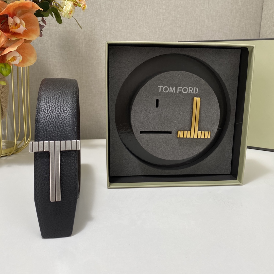 Tom Ford Leather Belt Top Grain Leather