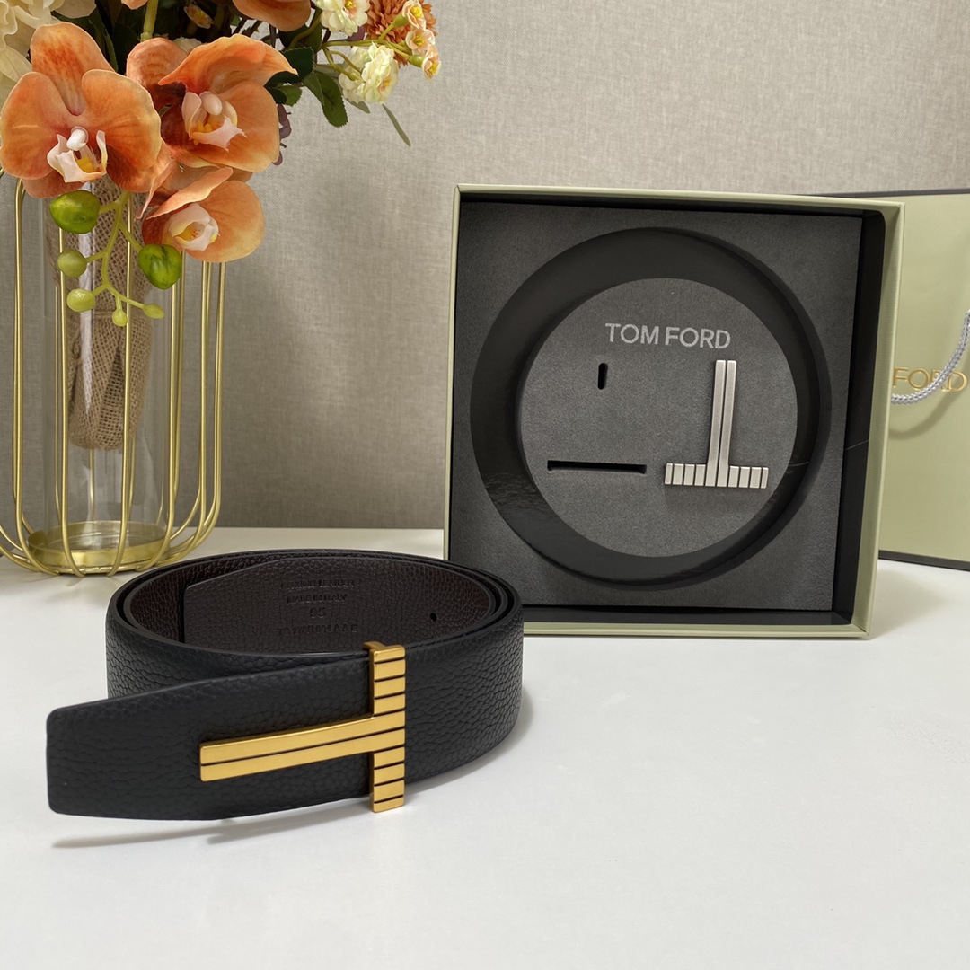 Tom Ford Leather Belt Top Grain Leather