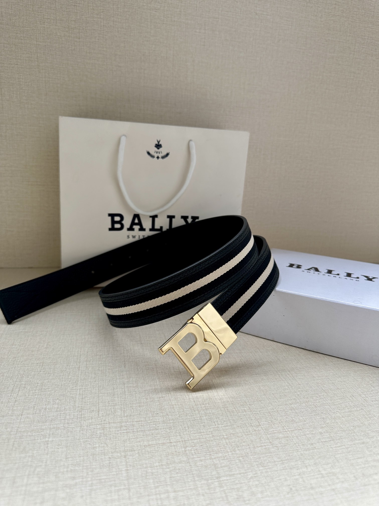 Bally Male Basic Belt Cow Leather M-l