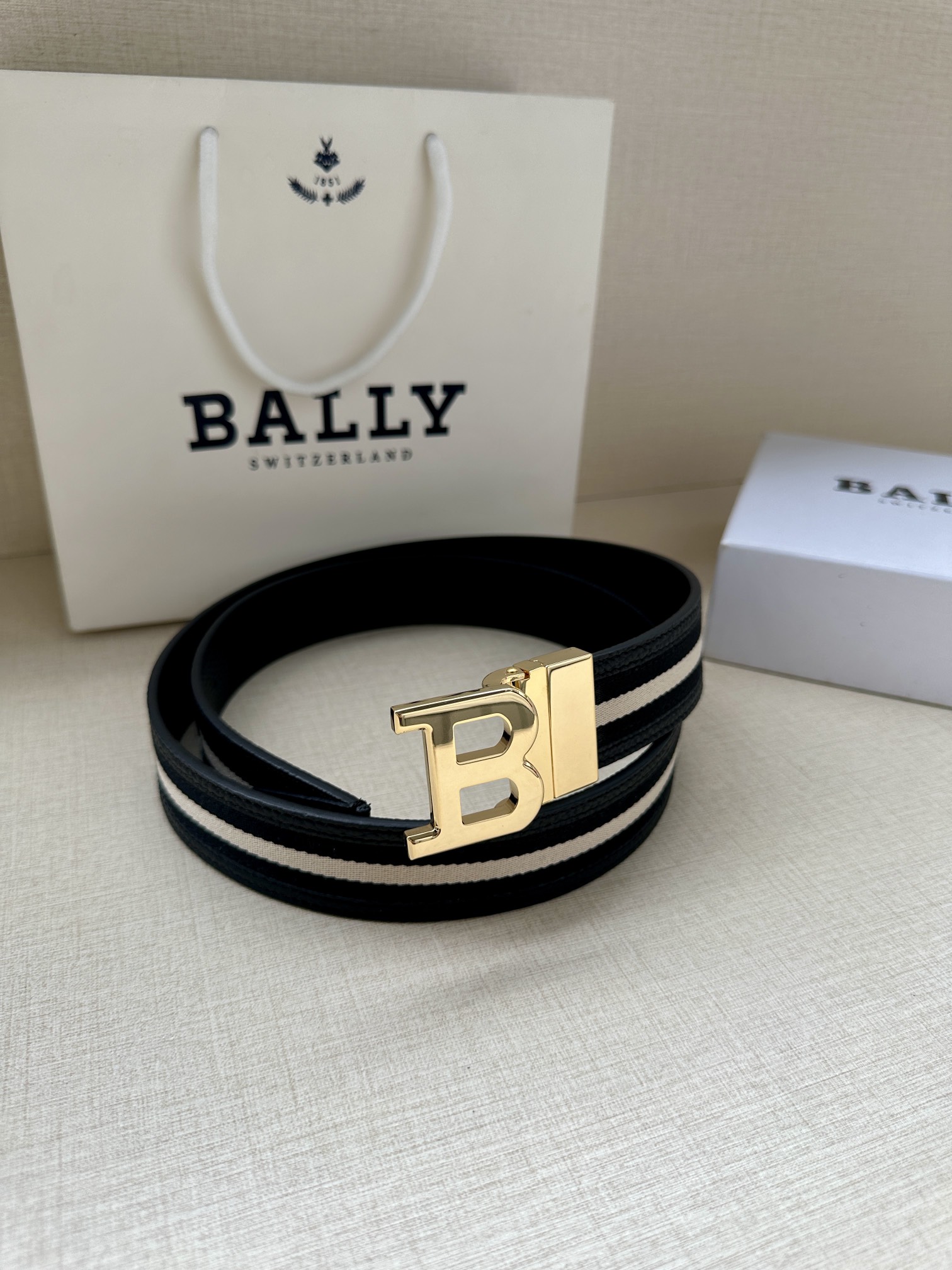 Bally Male Basic Belt Cow Leather M-l