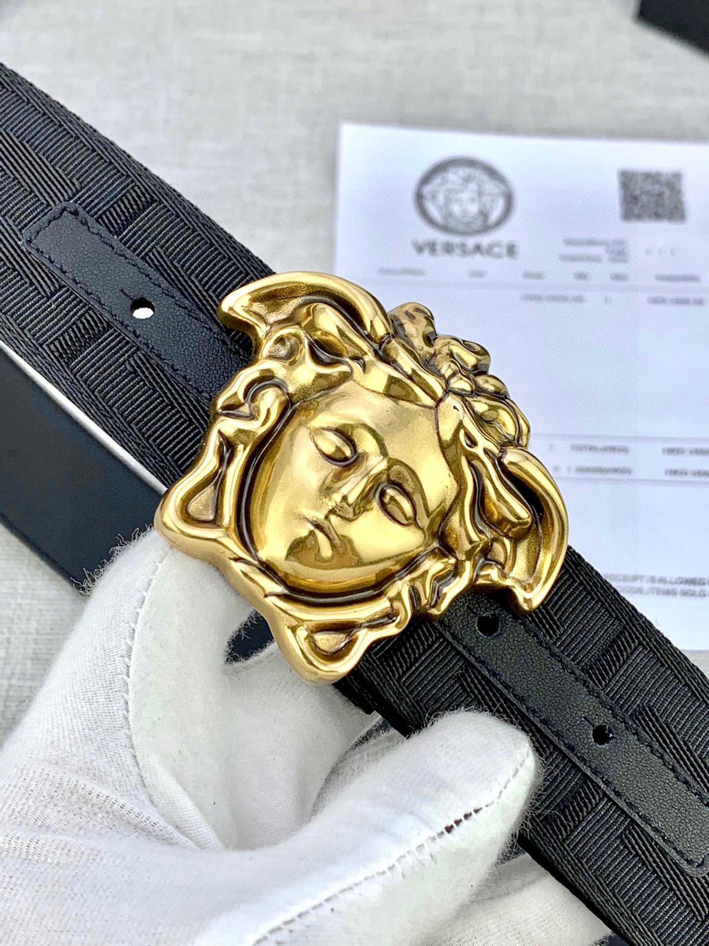 Versace Male Basic Belt Canvas S-m