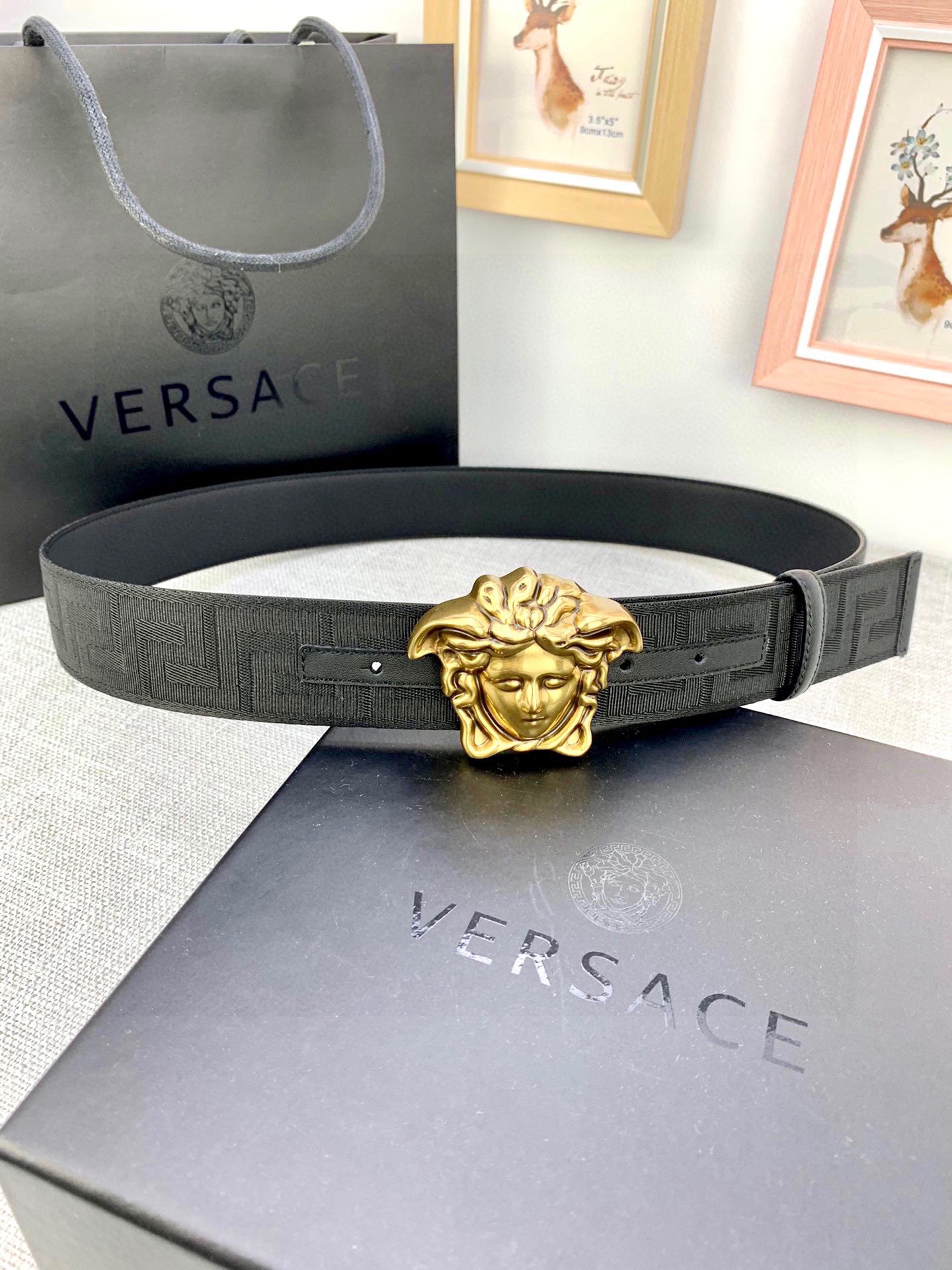 Versace Male Basic Belt Canvas S-m