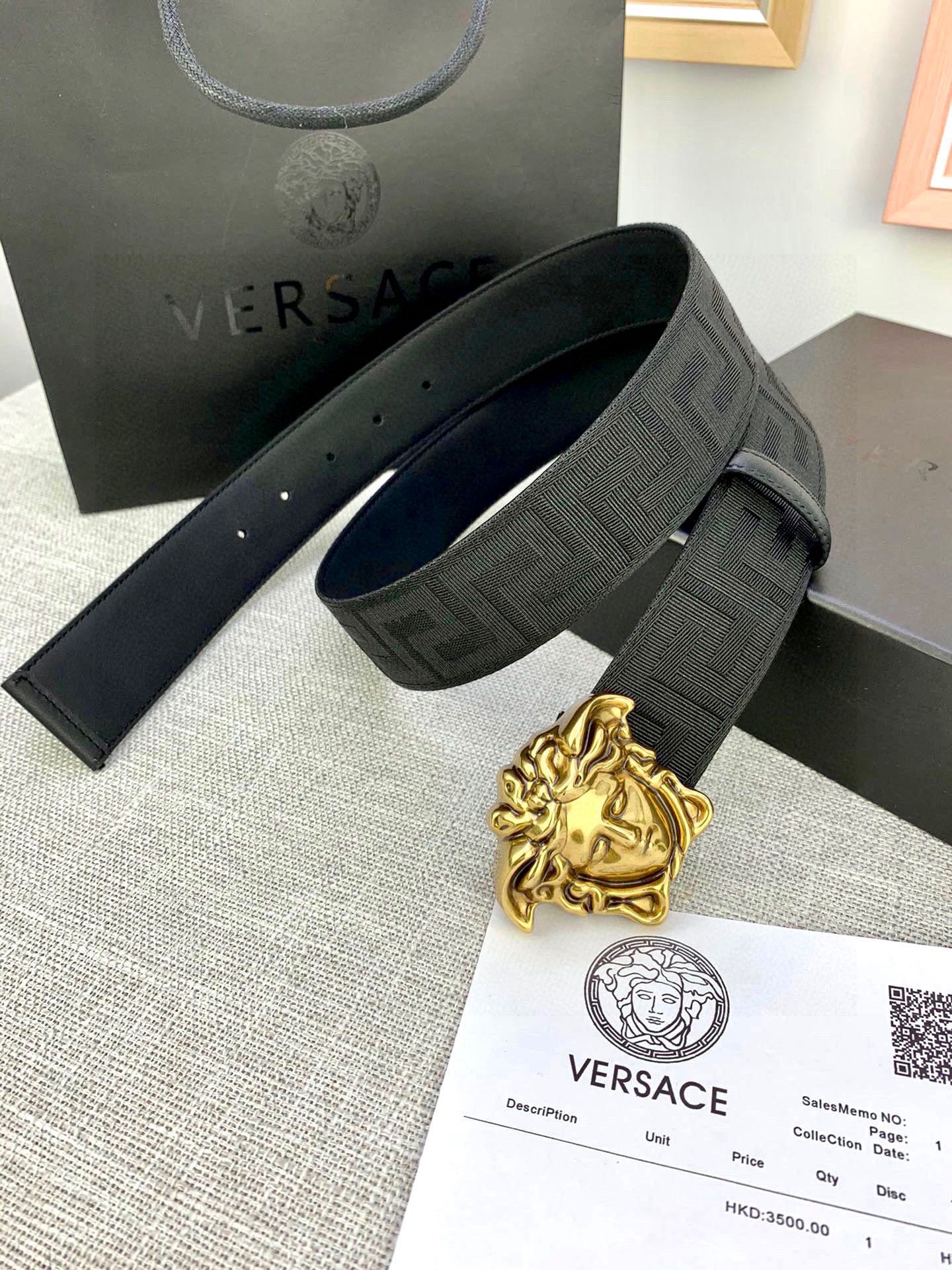 Versace Male Basic Belt Canvas S-m
