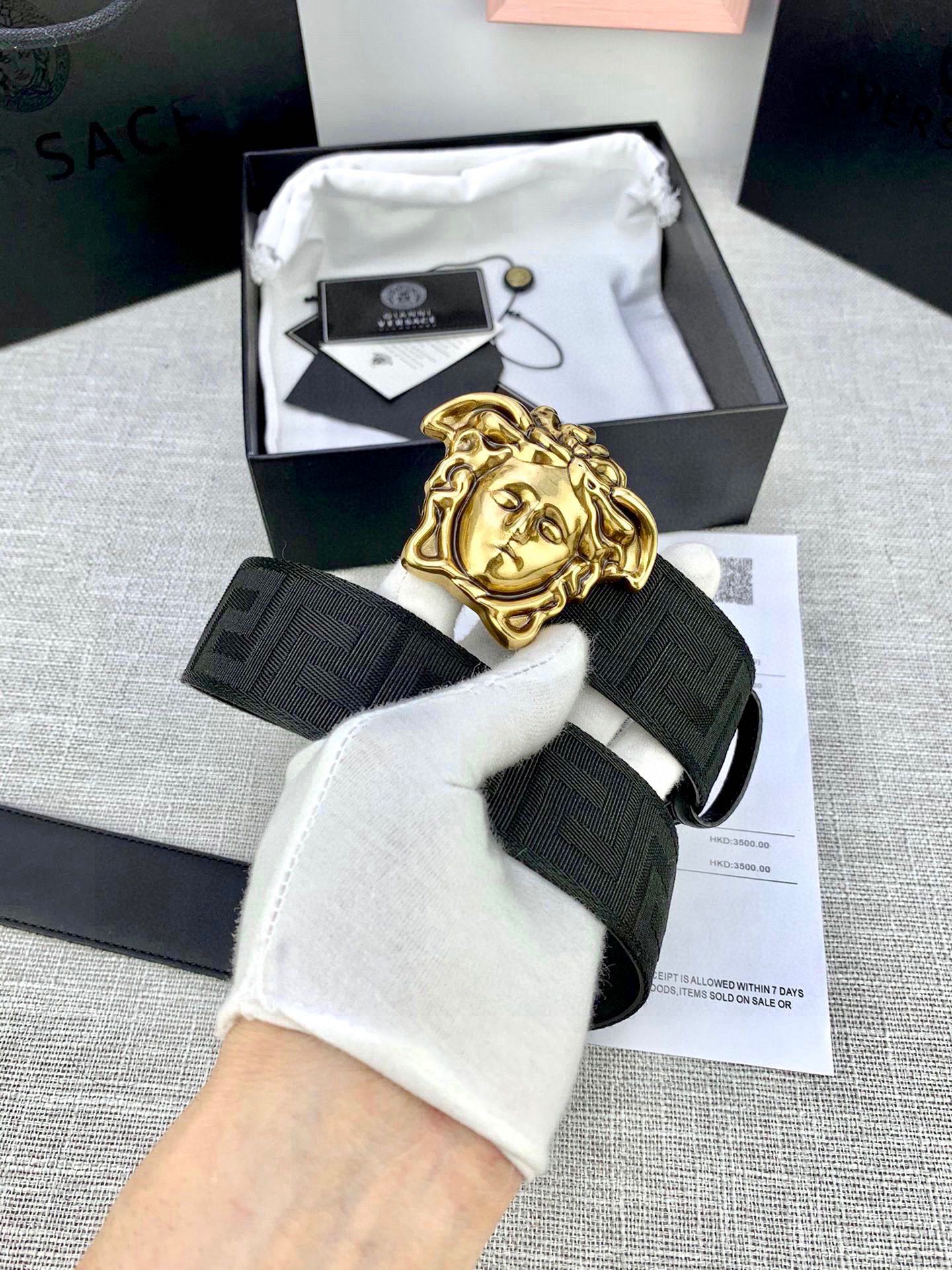 Versace Male Basic Belt Canvas S-m