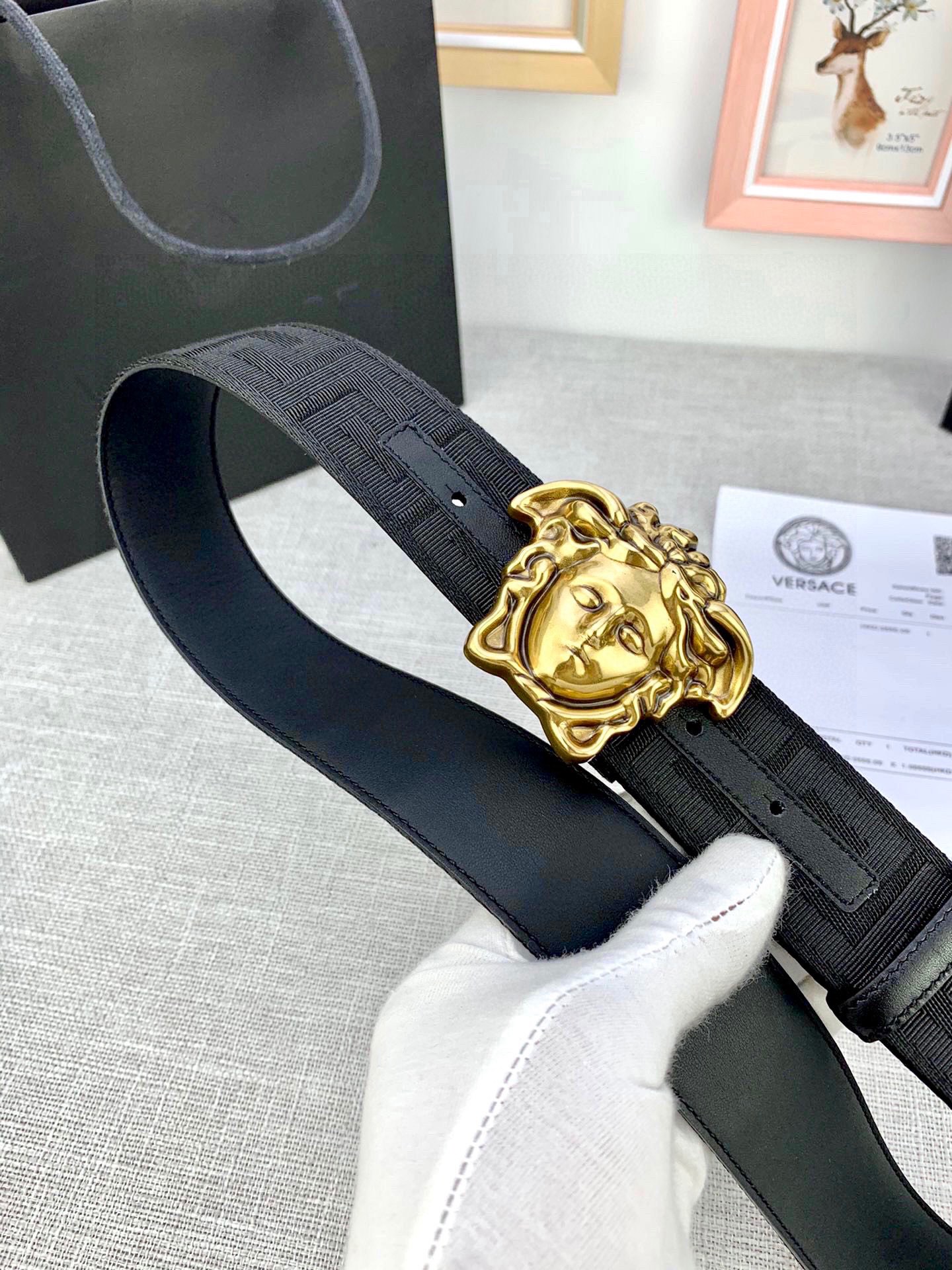 Versace Male Basic Belt Canvas S-m
