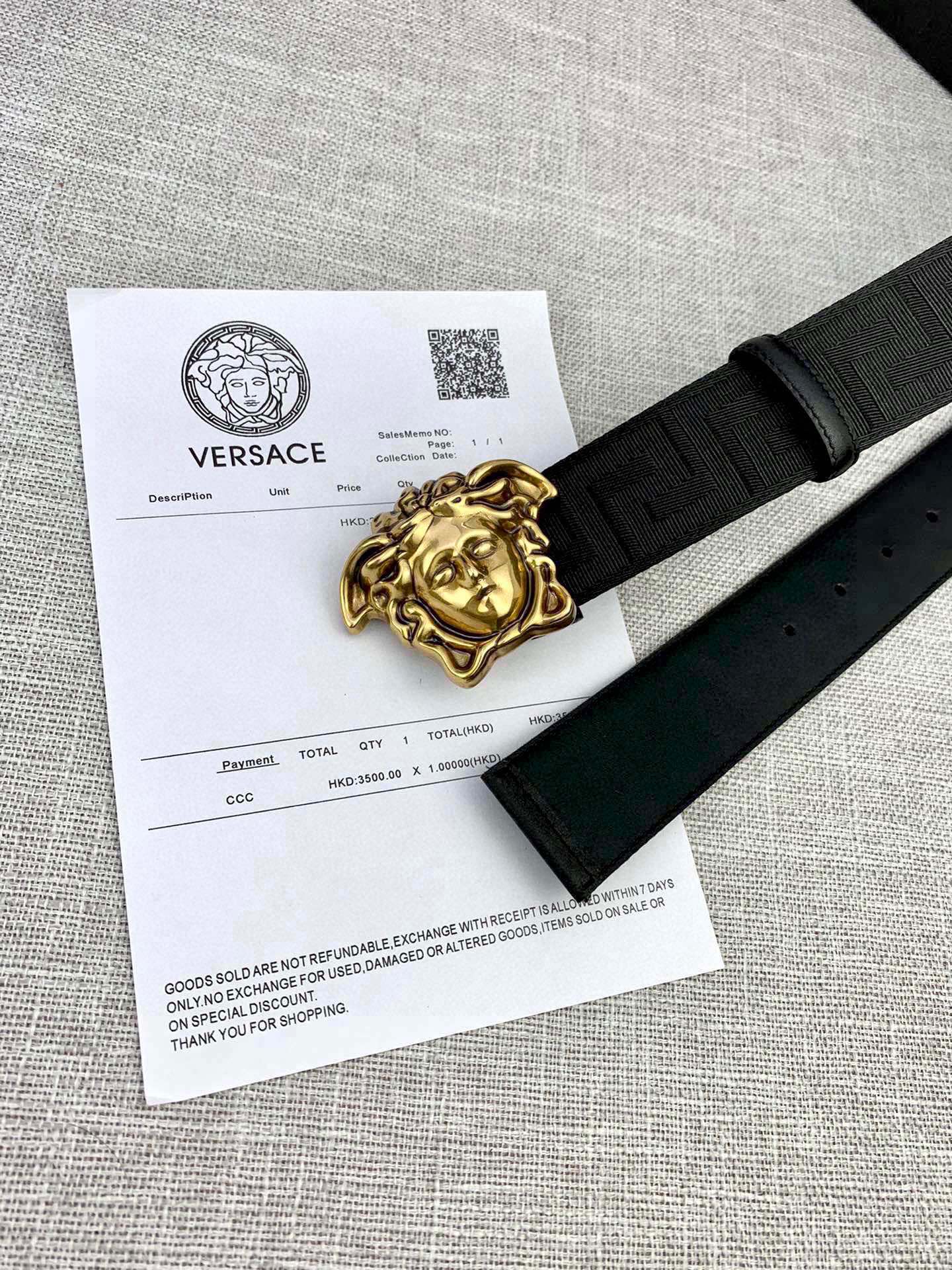 Versace Male Basic Belt Canvas S-m