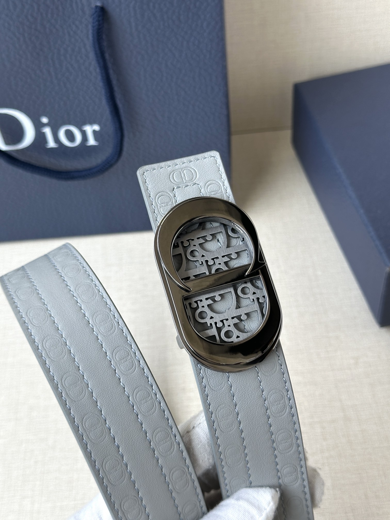 Dior Basic Belt Cow Leather Black M