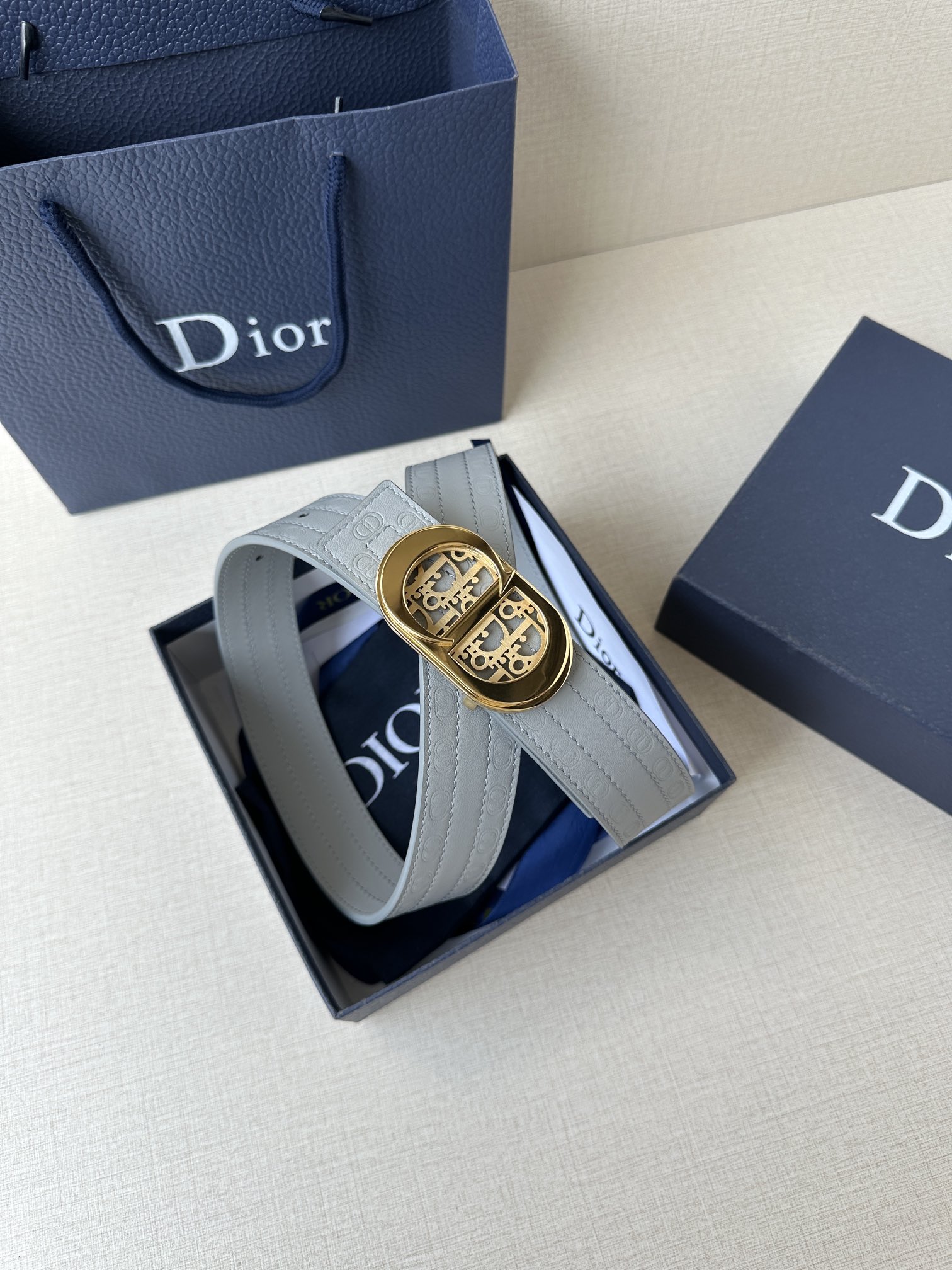 Dior Basic Belt Cow Leather Black M