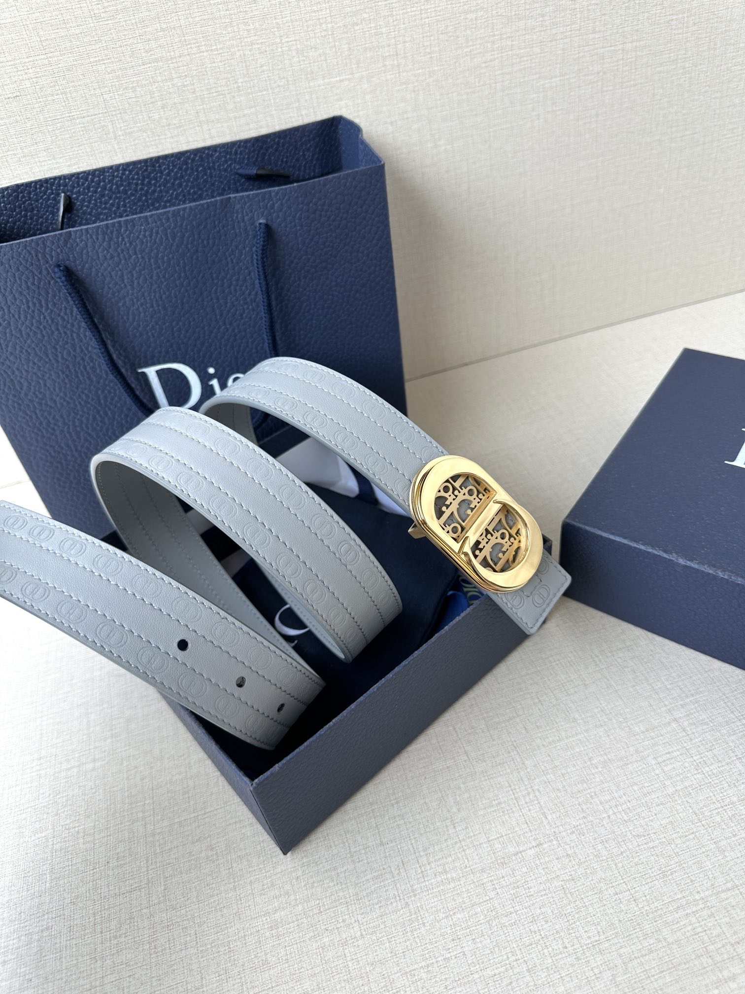 Dior Basic Belt Cow Leather Black M