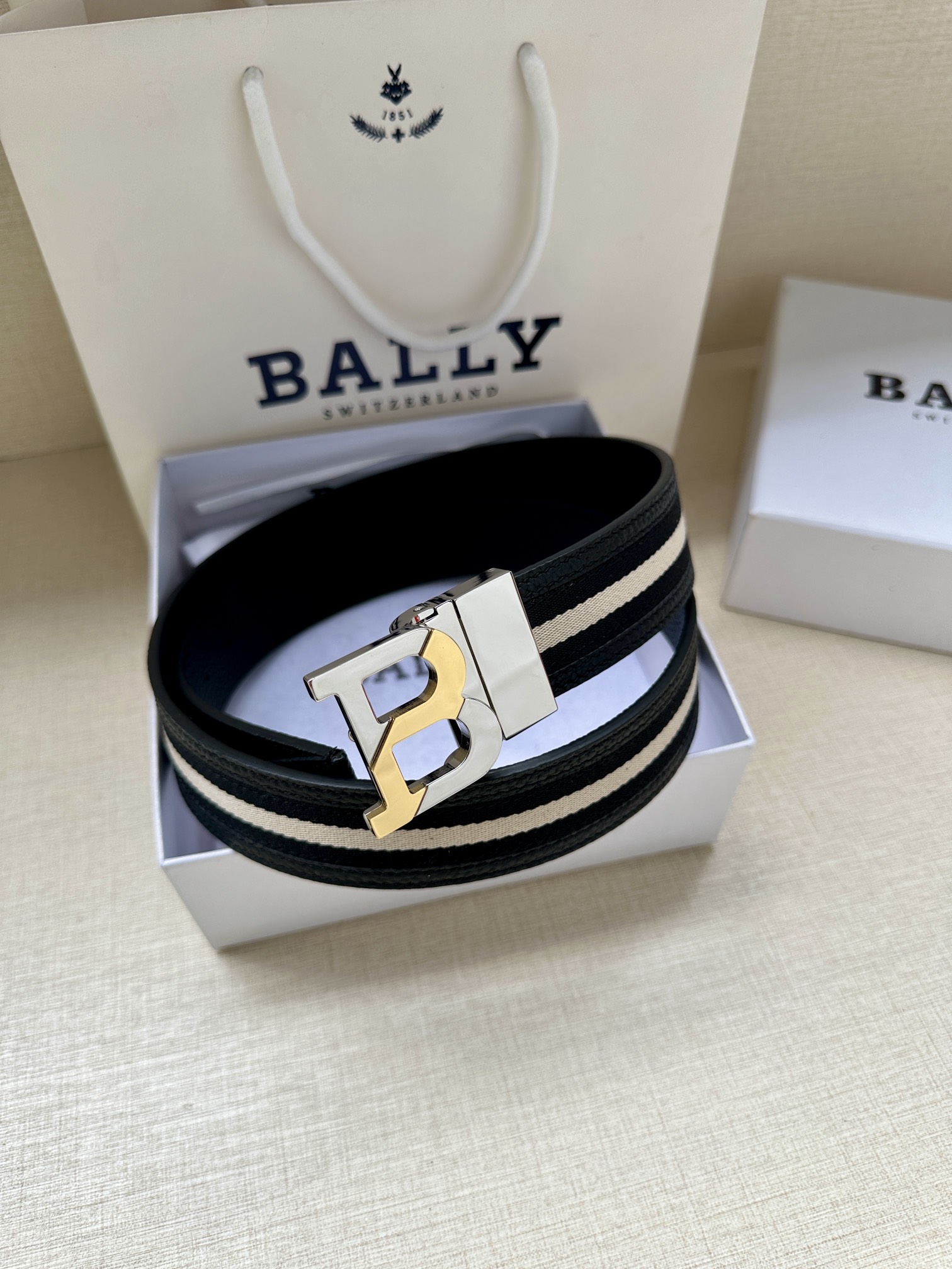 Bally Male Basic Belt Cow Leather M-l