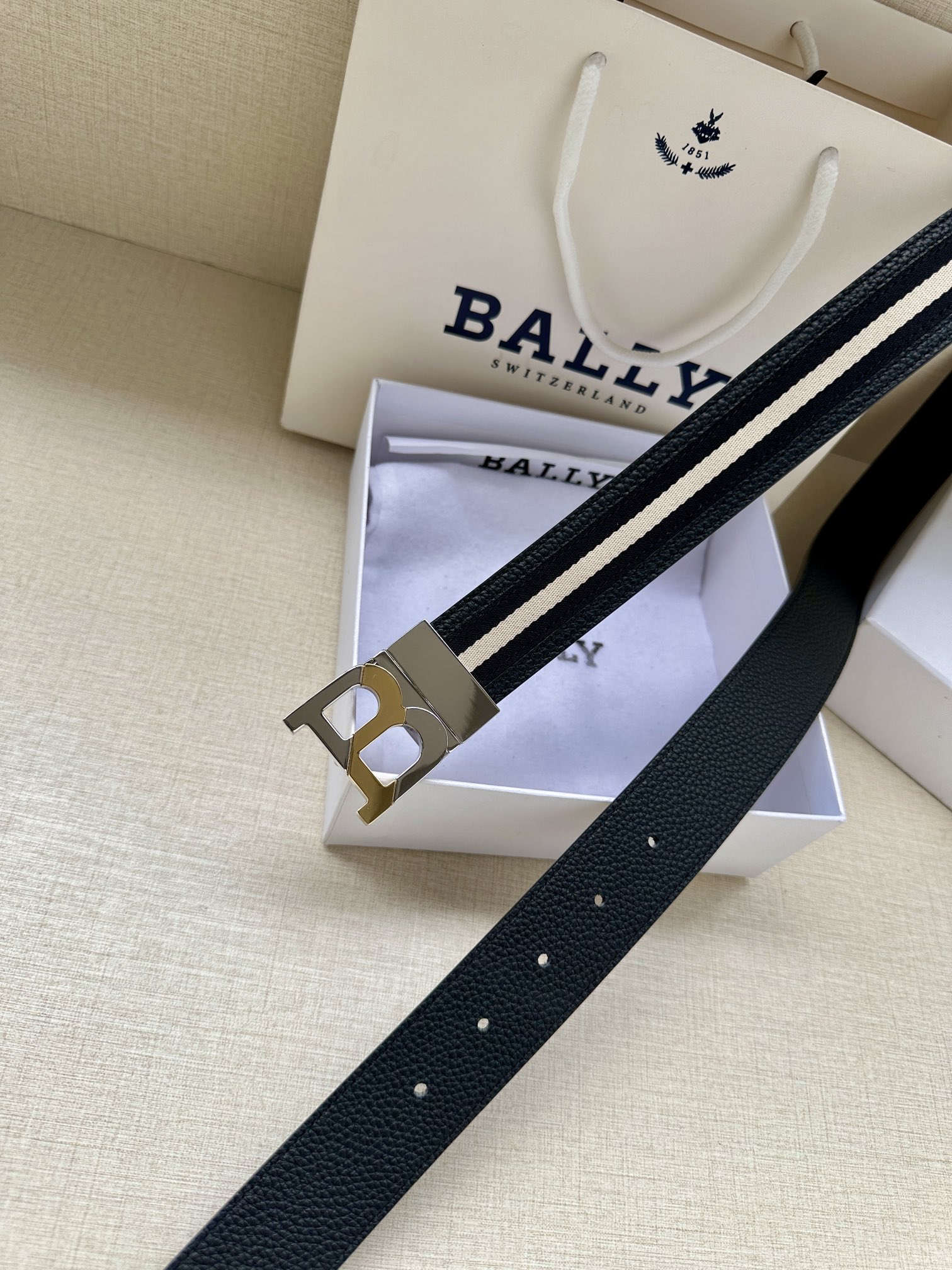 Bally Male Basic Belt Cow Leather M-l