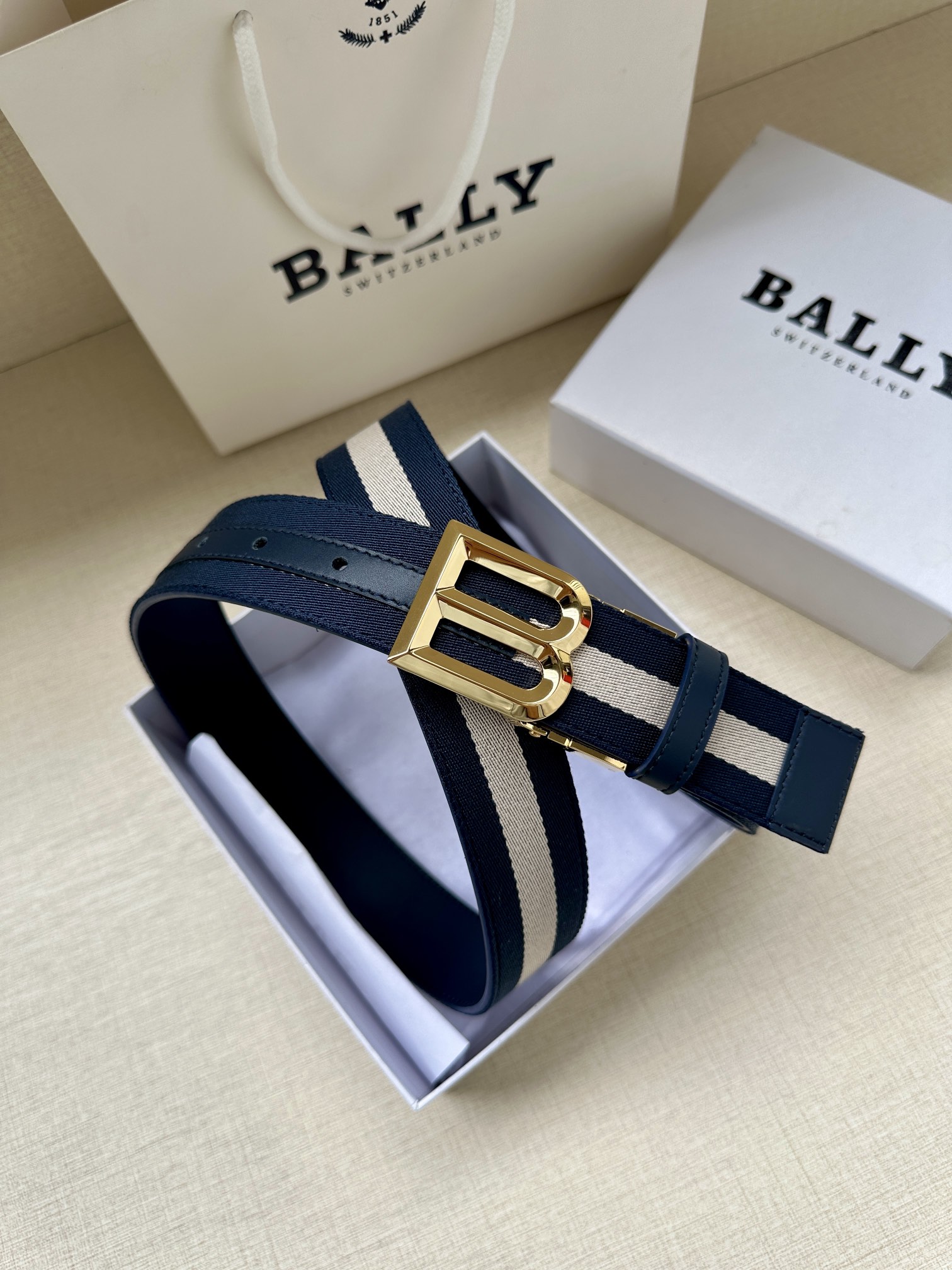 Bally Male Basic Belt Cow Leather M-l