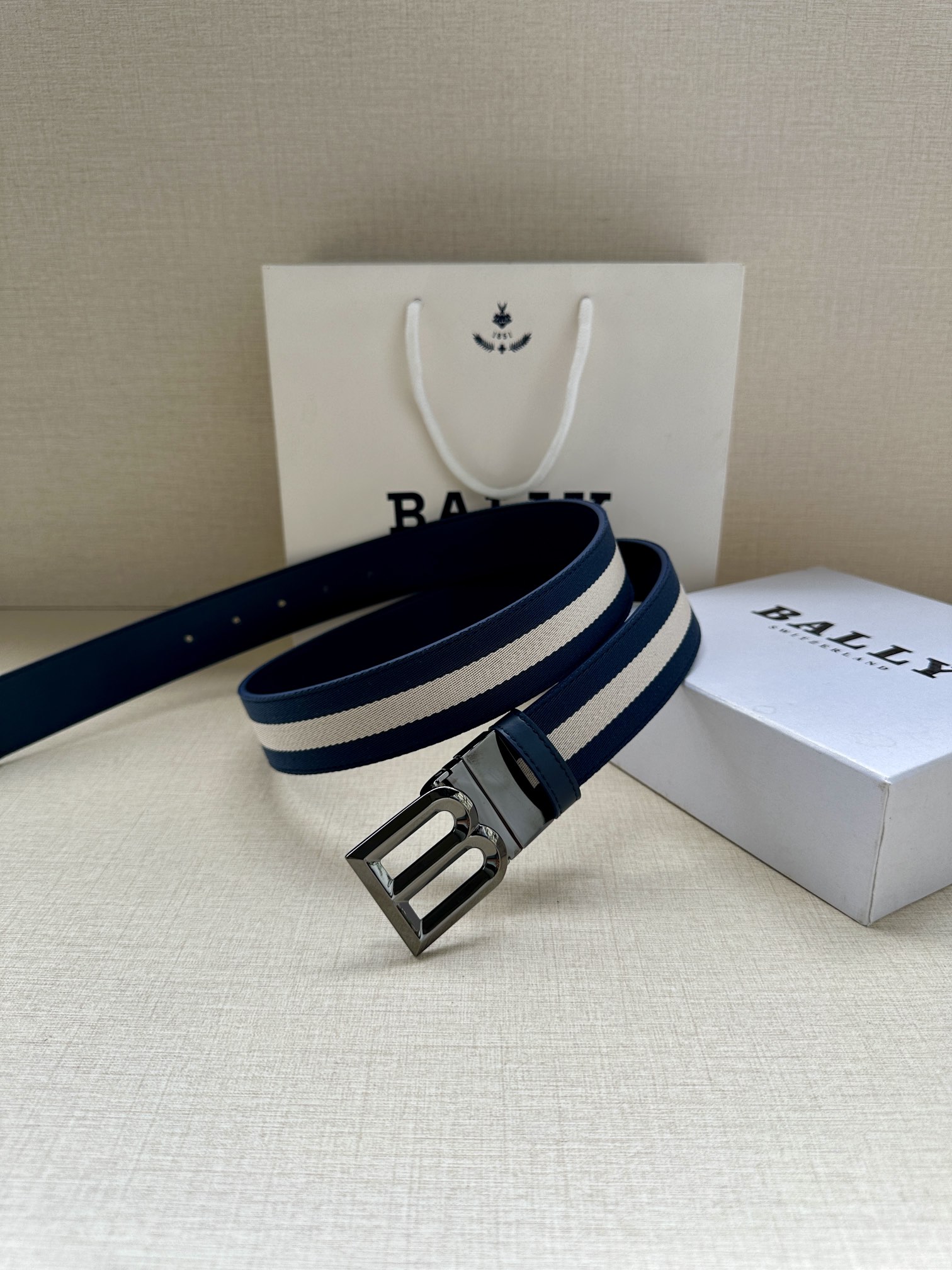 Bally Male Basic Belt Cow Leather M-l