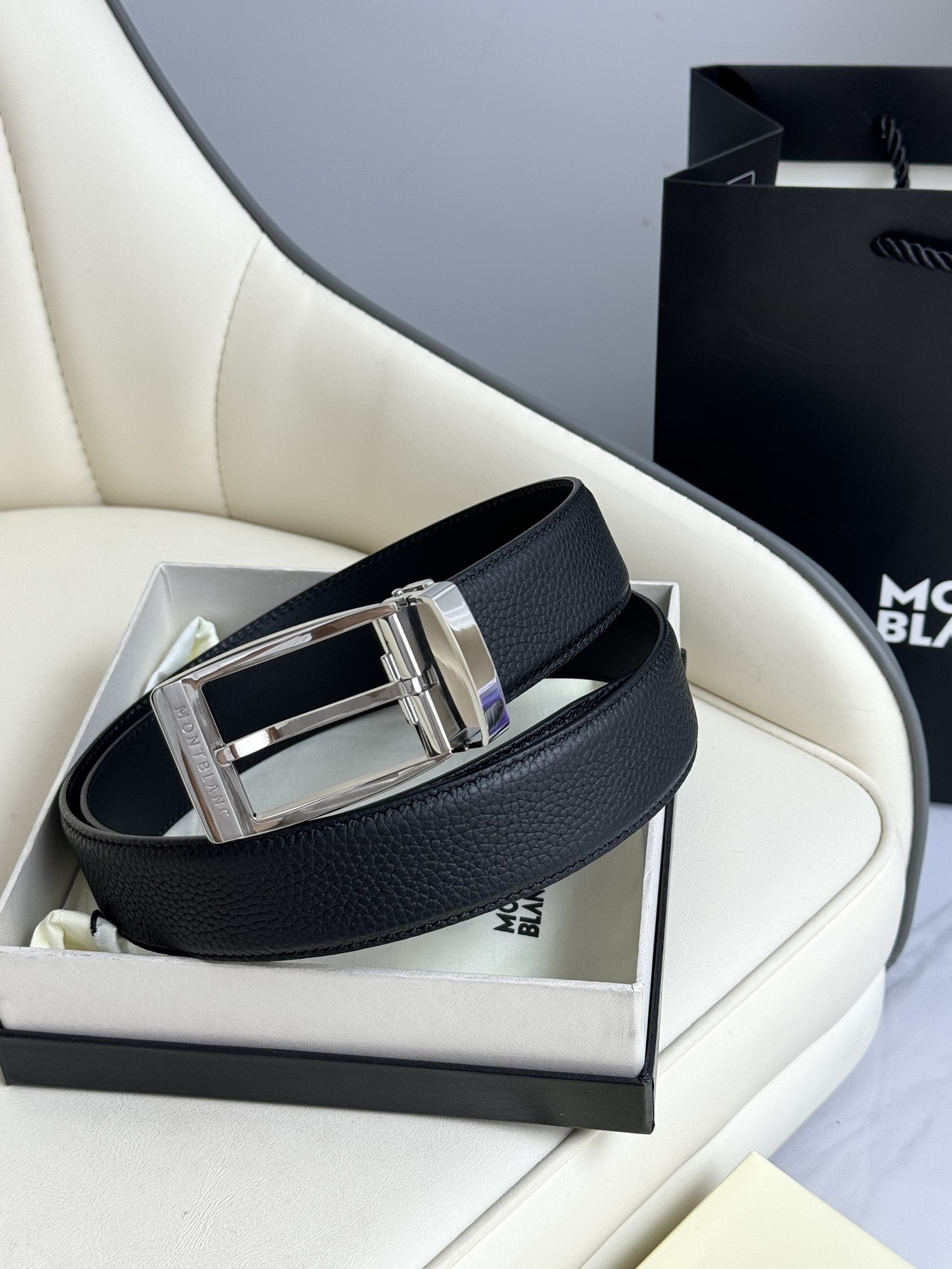 Montblanc Basic Belt Top Grain Leather M-l