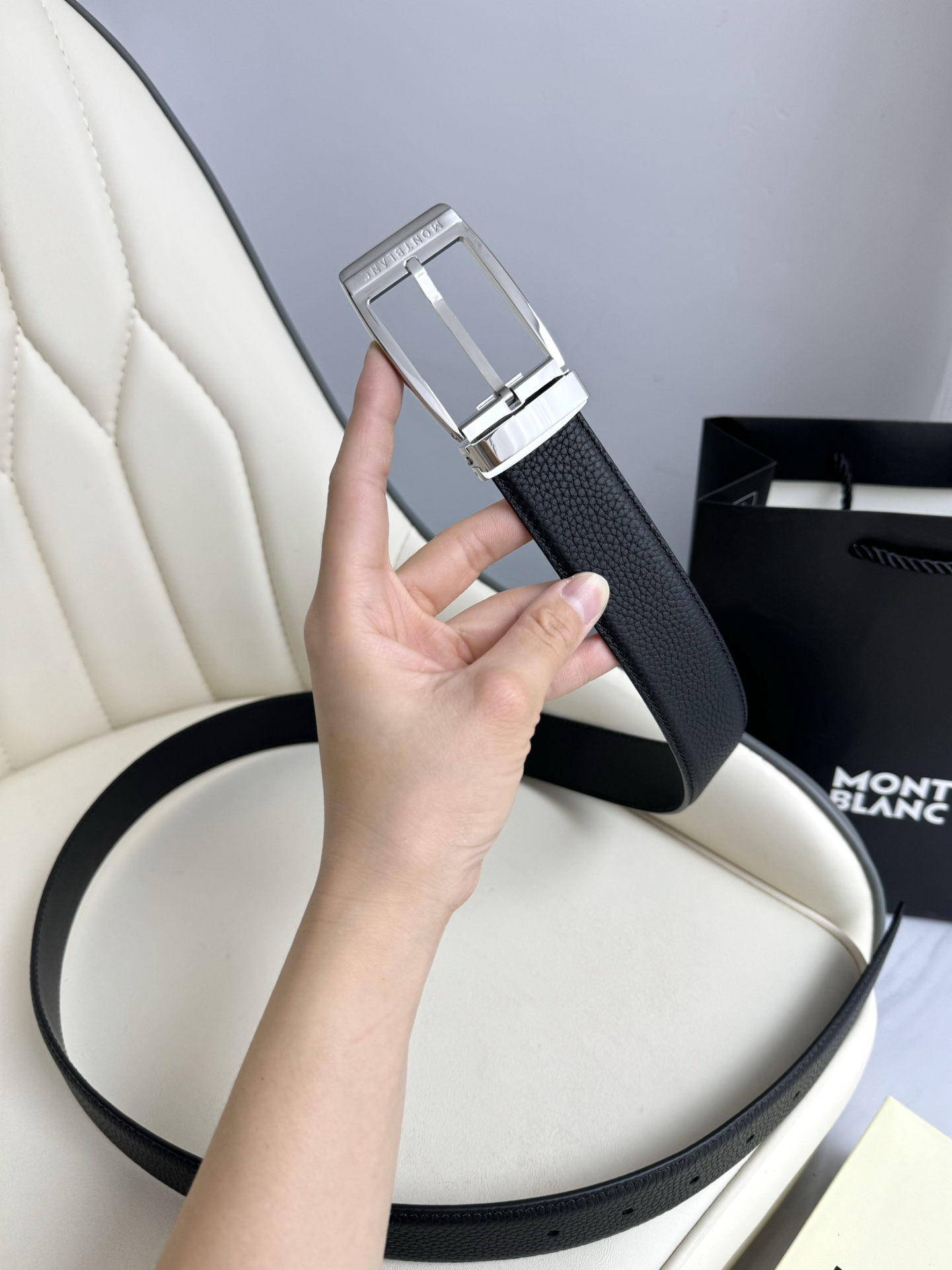 Montblanc Basic Belt Top Grain Leather M-l