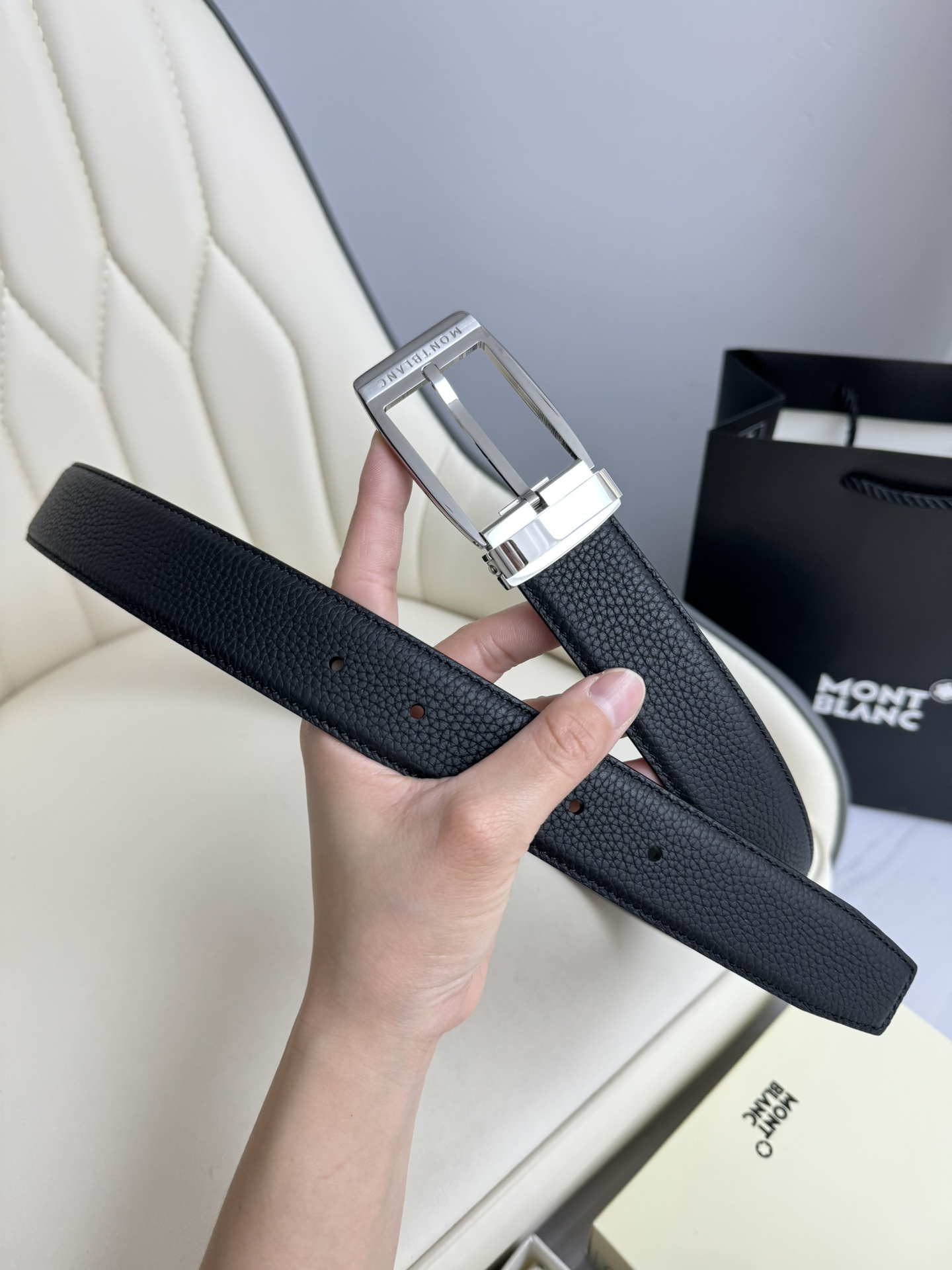 Montblanc Basic Belt Top Grain Leather M-l