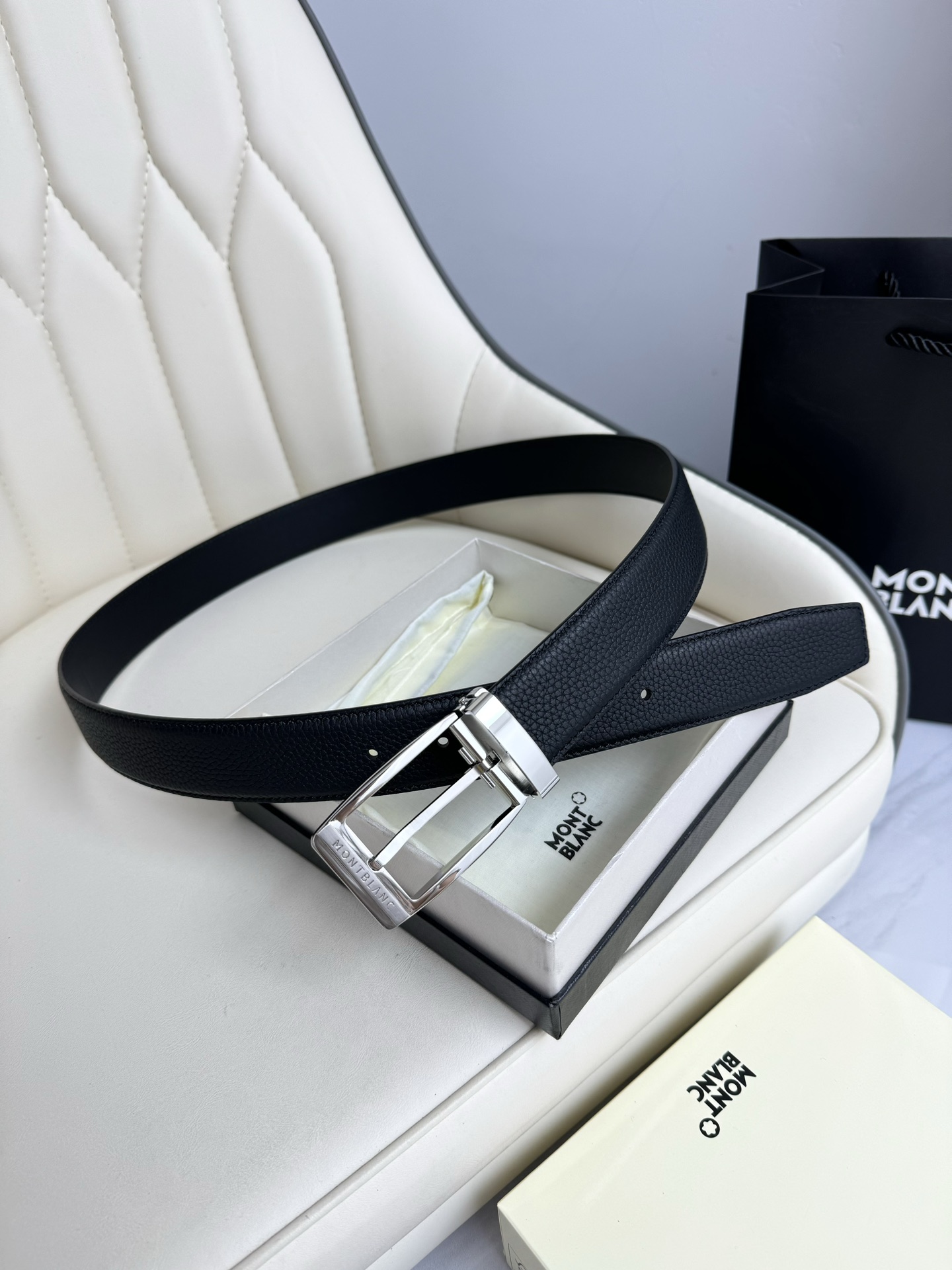 Montblanc Basic Belt Top Grain Leather M-l